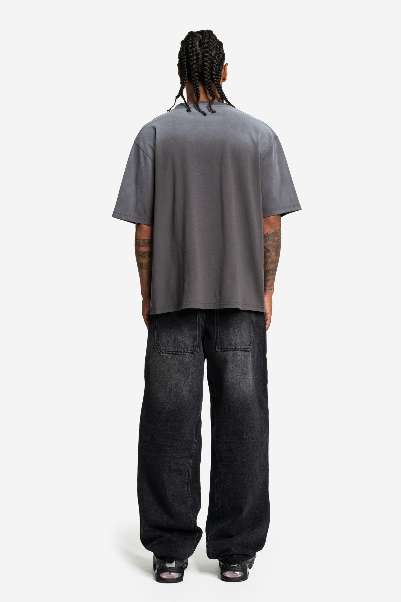 WET DREAM TEE DARK GREY WASHED