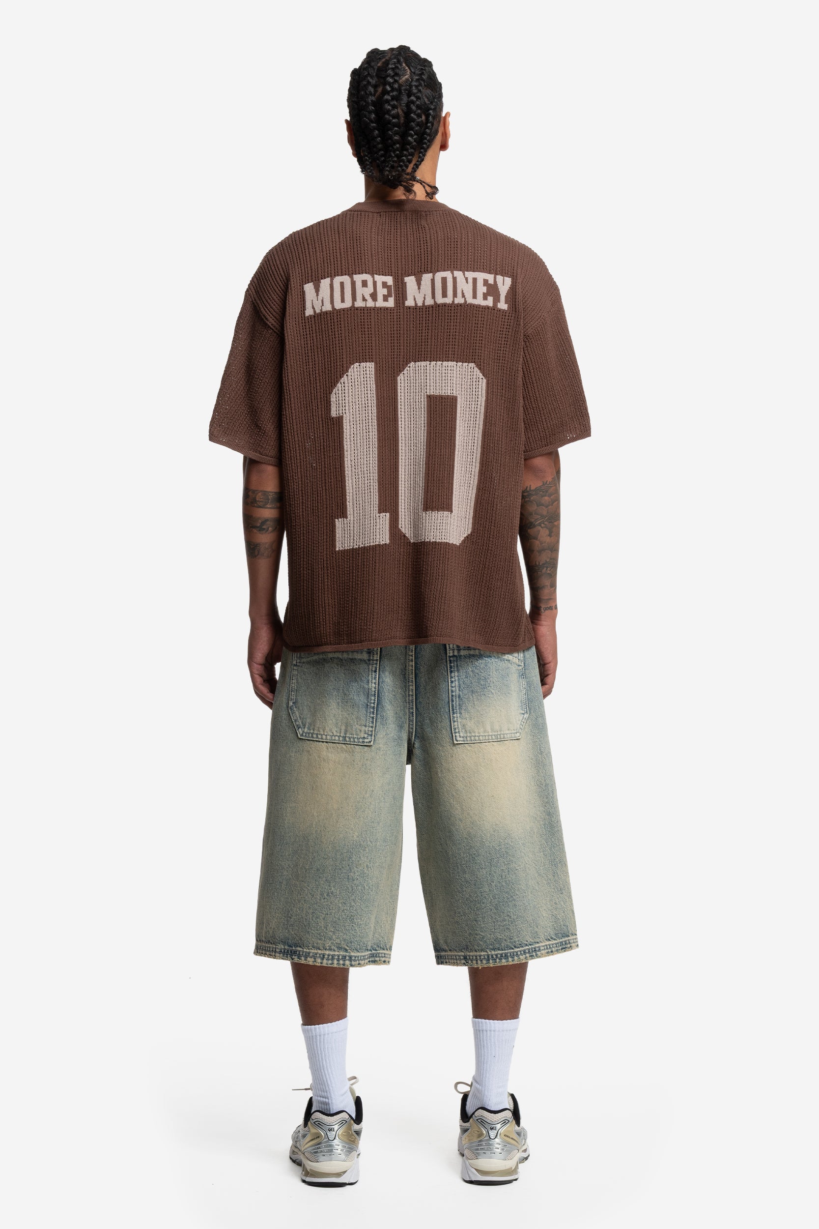 KNIT TEE JERSEY BROWN