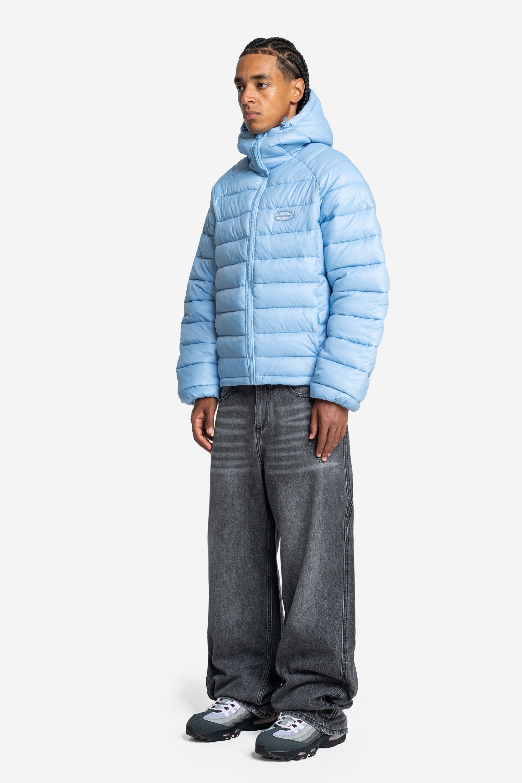 SLIM PUFFA JACKET BABYBLUE