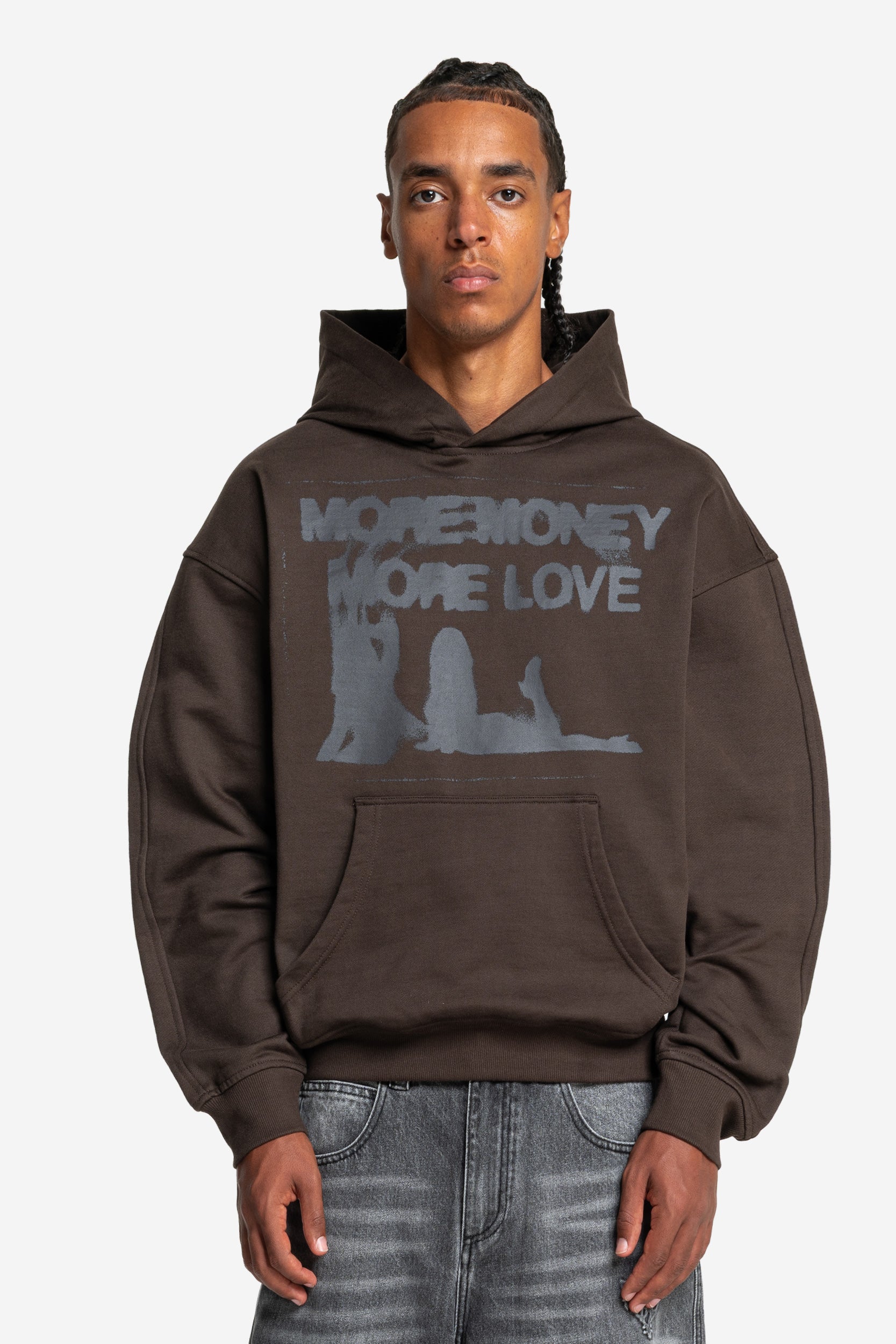 WET DREAM HOODIE DARK BROWN