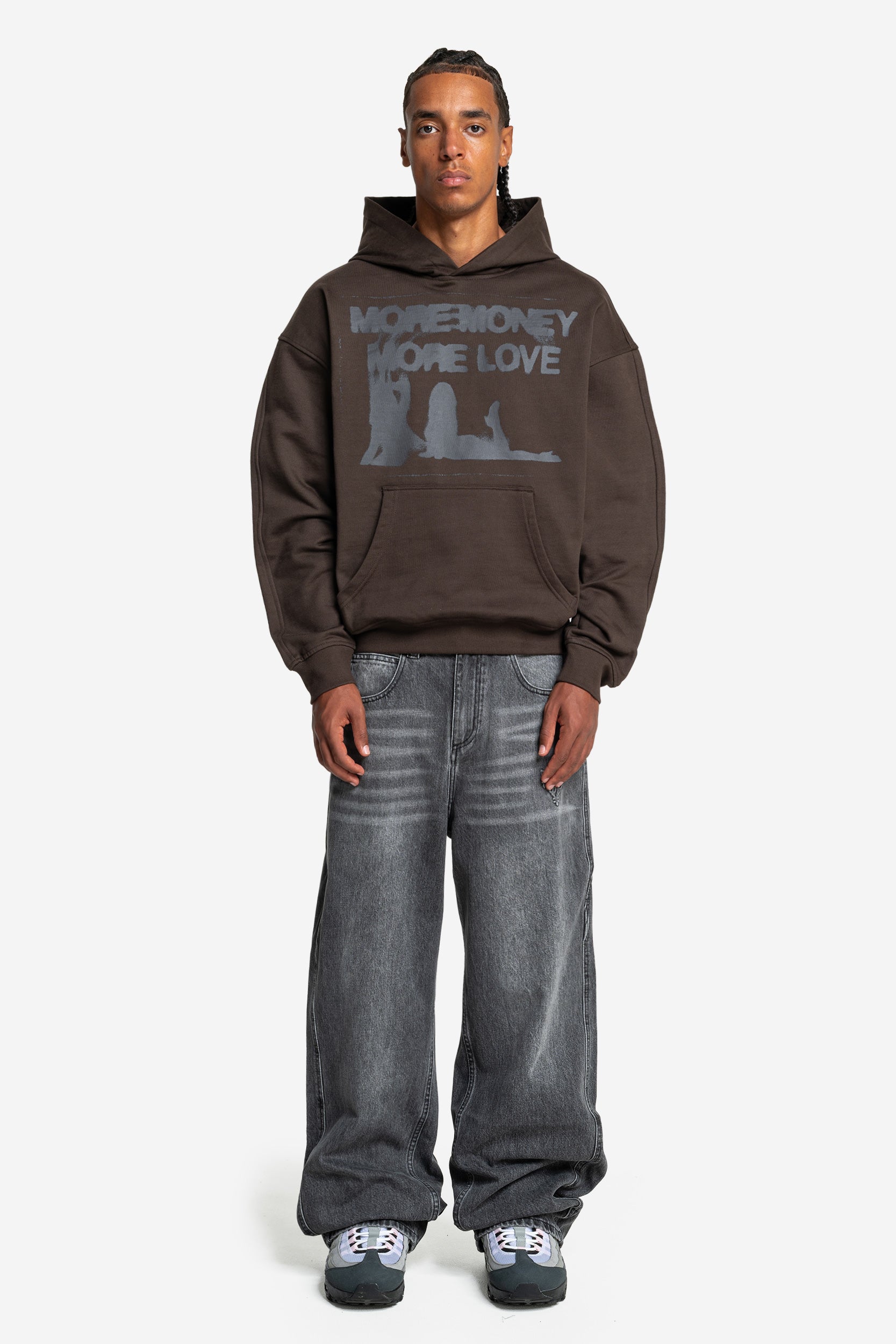 WET DREAM HOODIE DARK BROWN