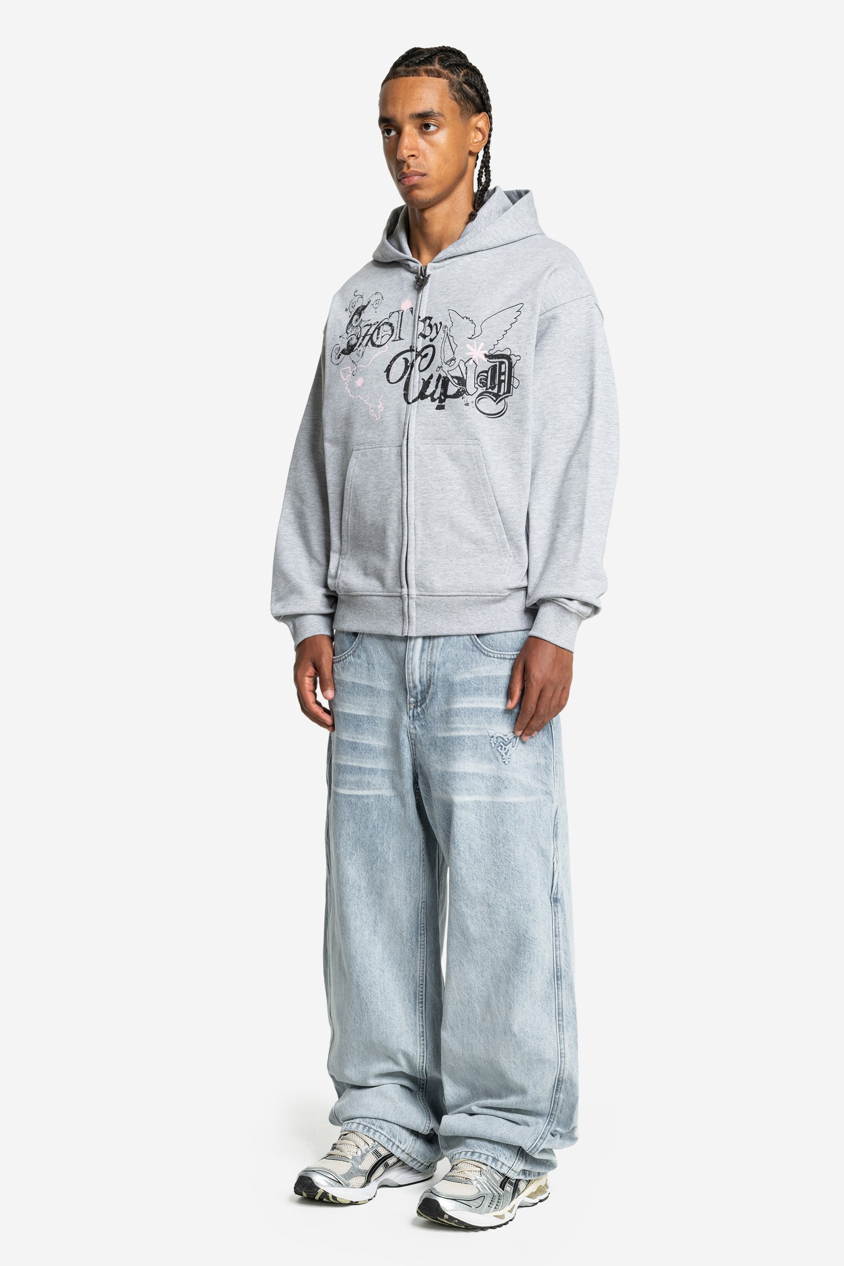 CUPID ZIP GREY MELANGE