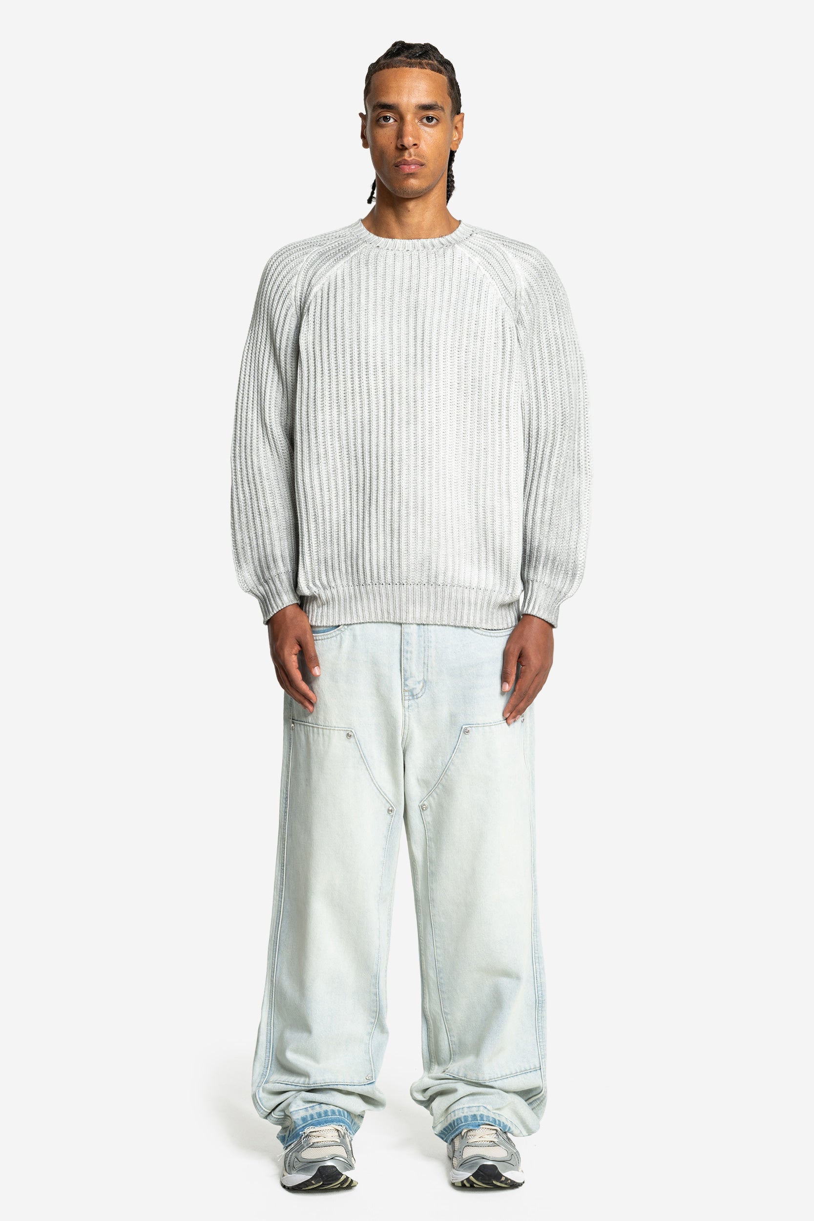 RHINESTONE CARPENTER DENIM BLUE