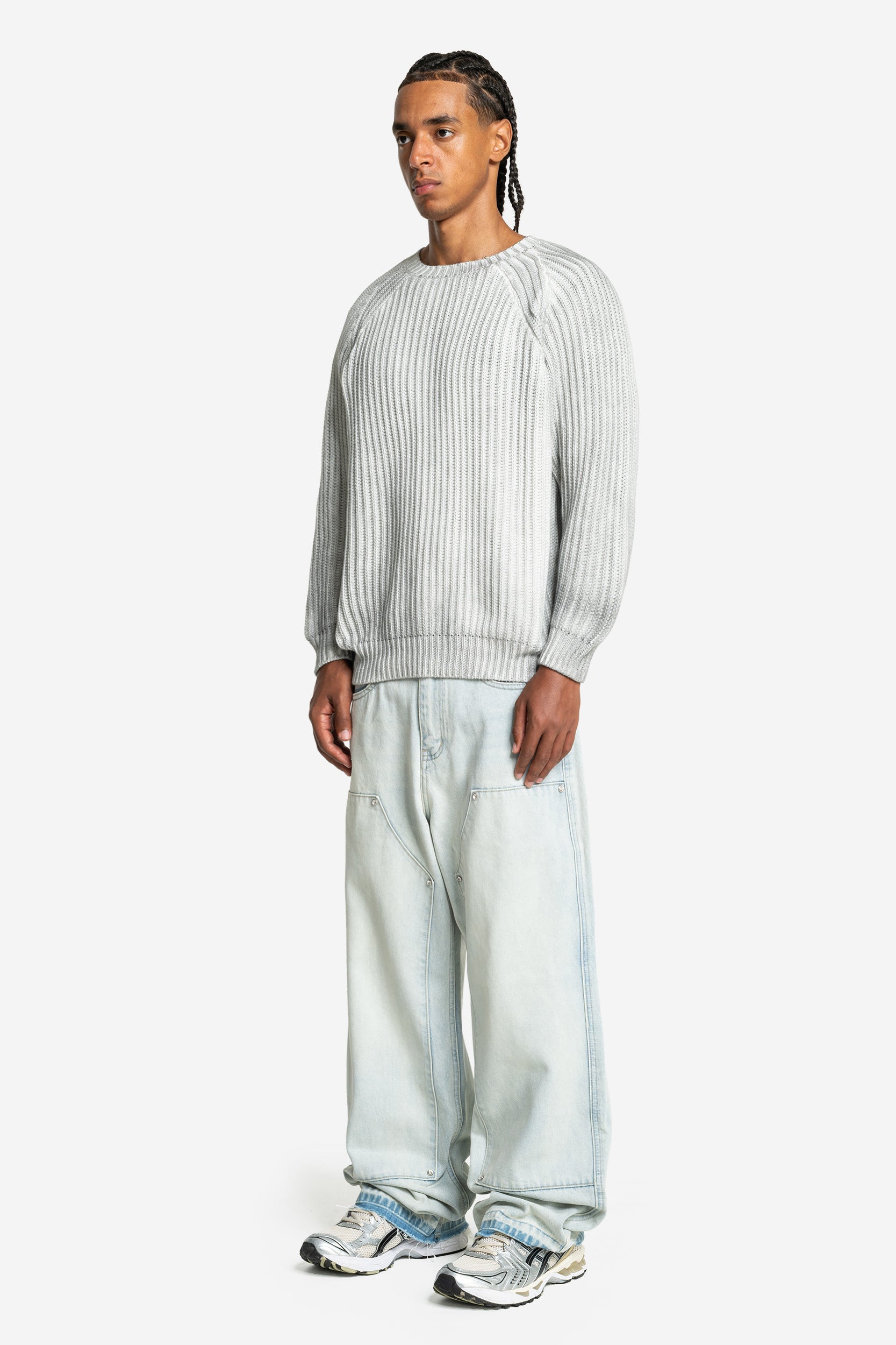 RHINESTONE CARPENTER DENIM BLUE