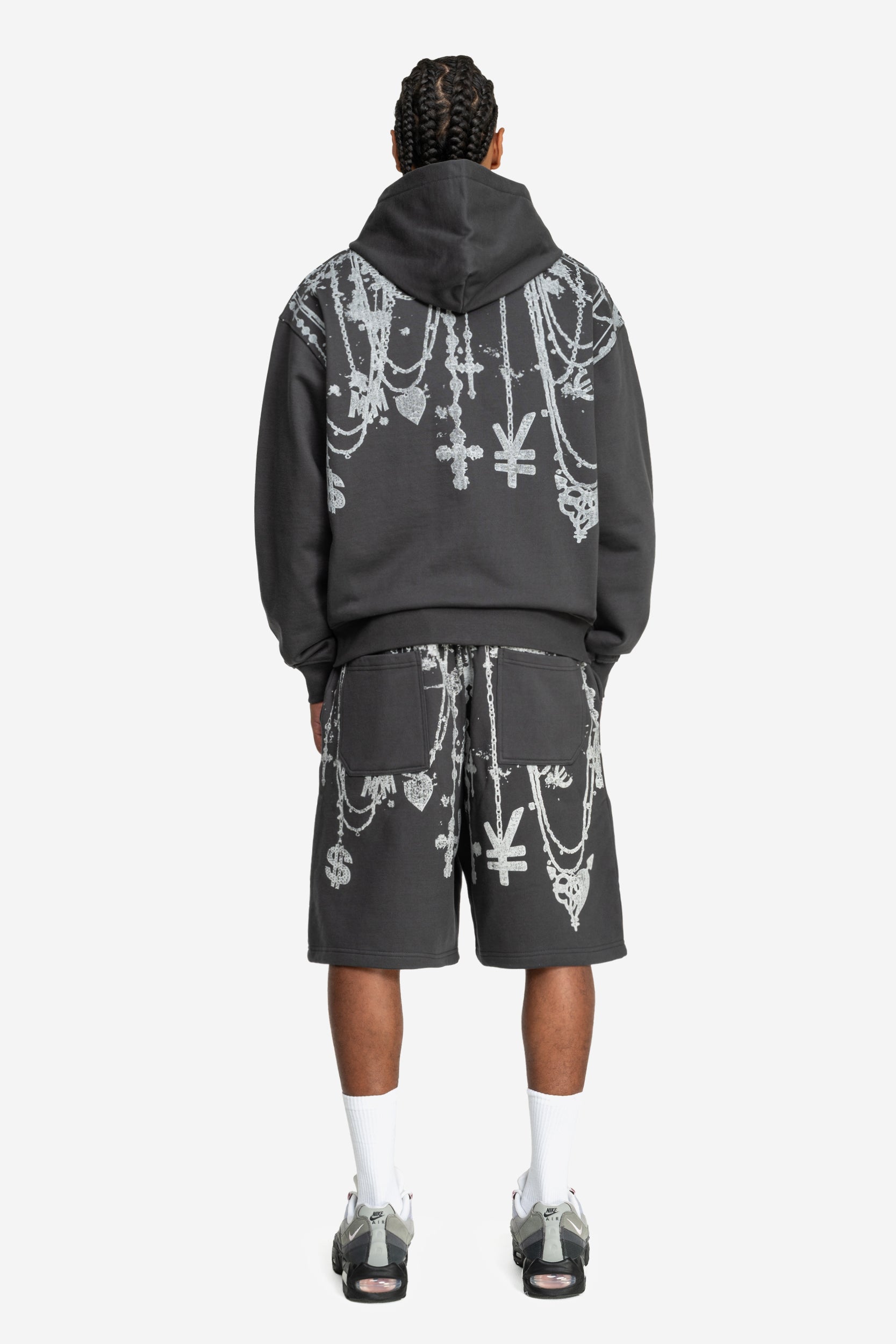 CHAINS SHORTS DARK GREY