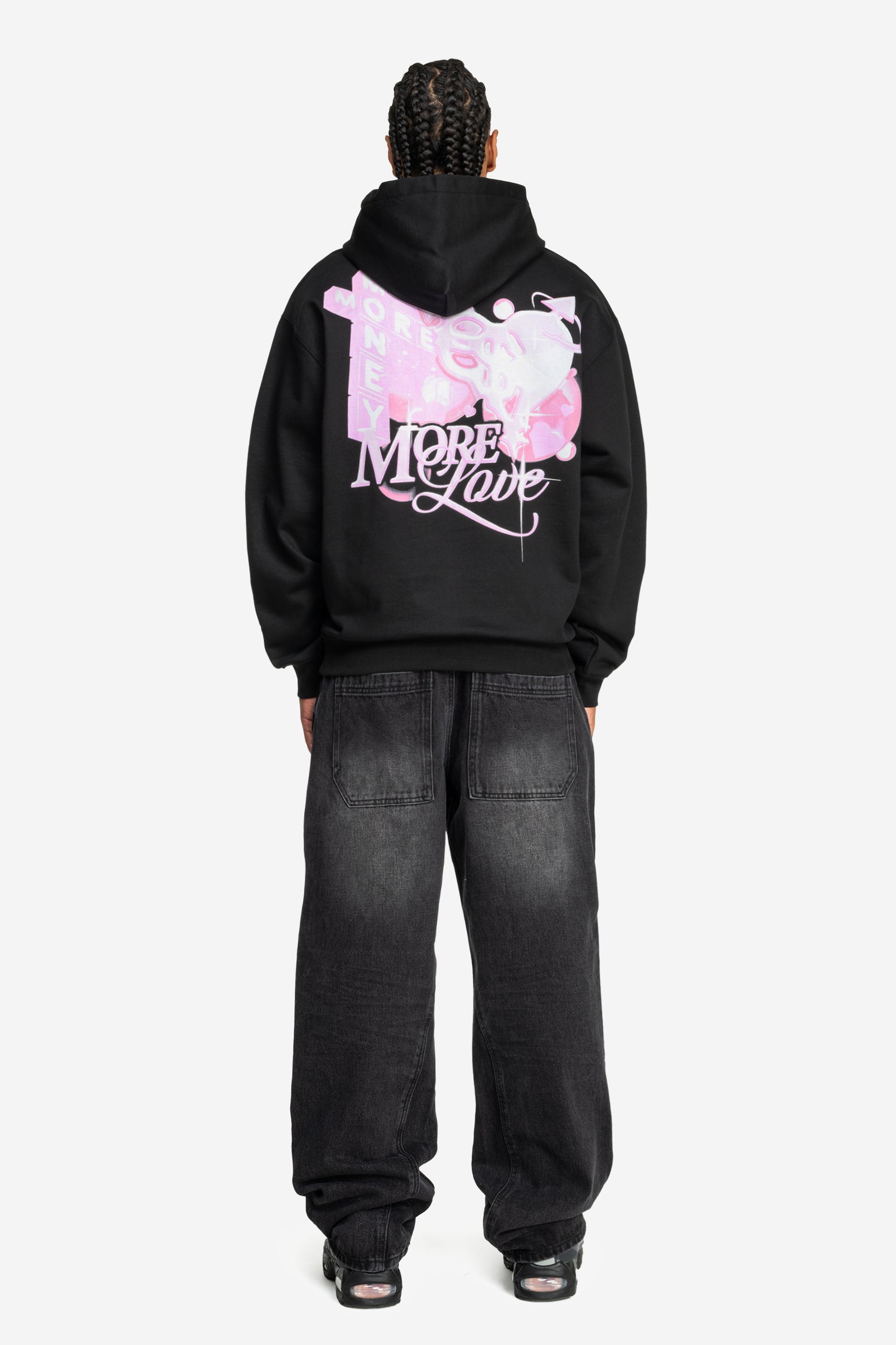 MORE LOVE HOODIE BLACK