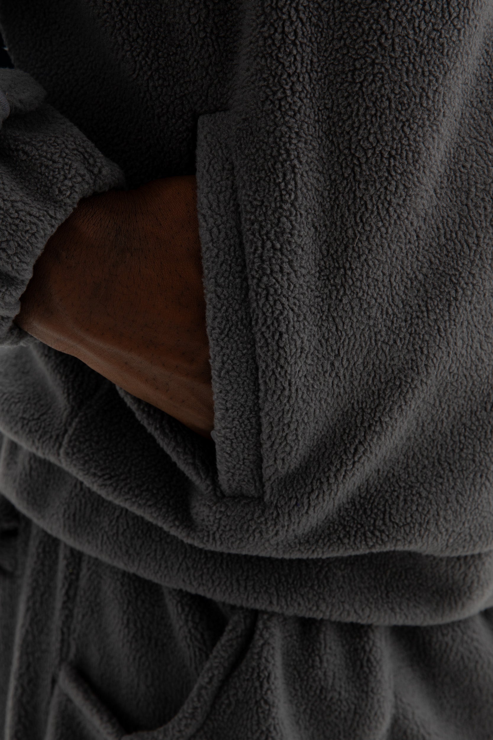 STAR WREATH FLEECE ZIP TORNADO GRAY