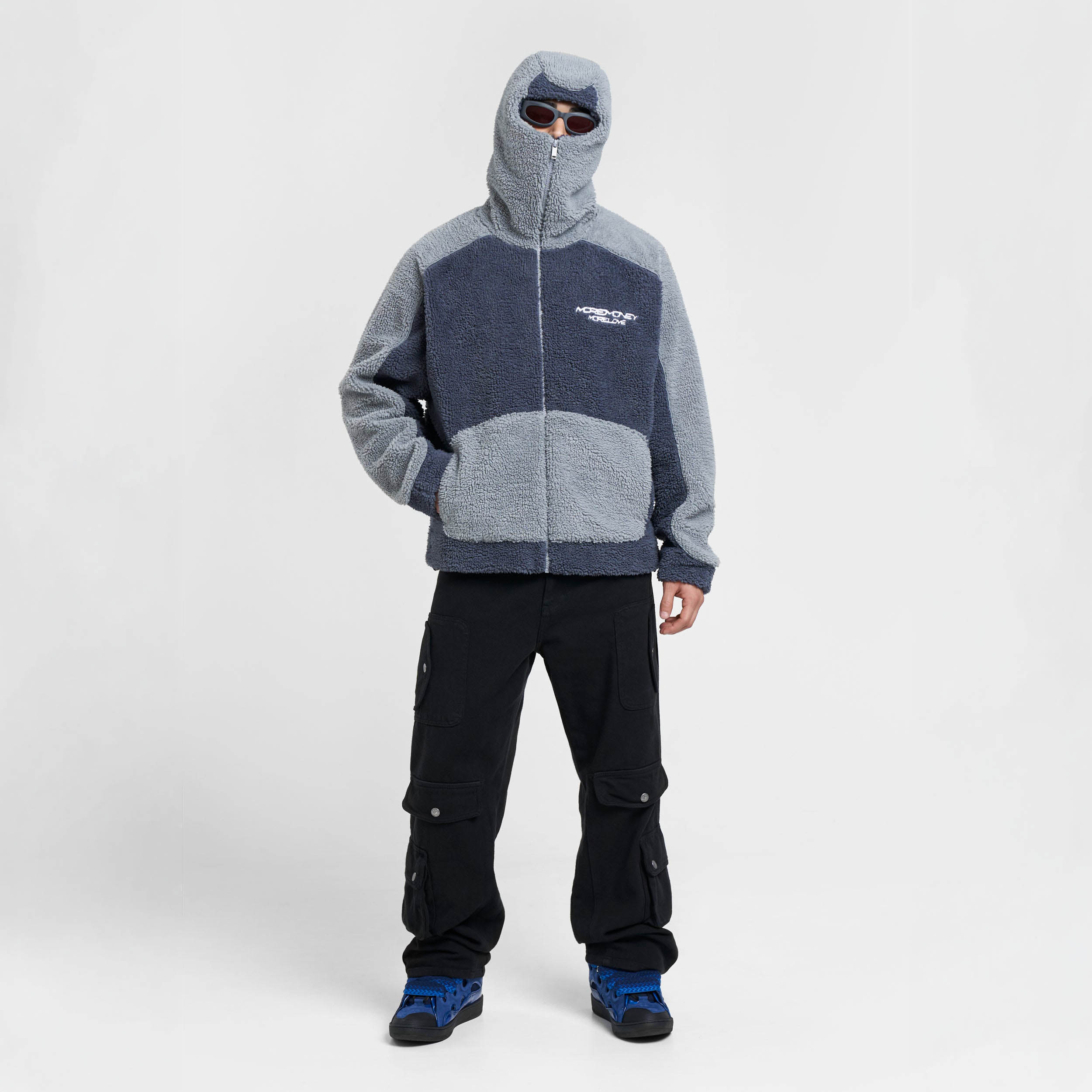 MULTIFACED FLEECE BLUE NOTES