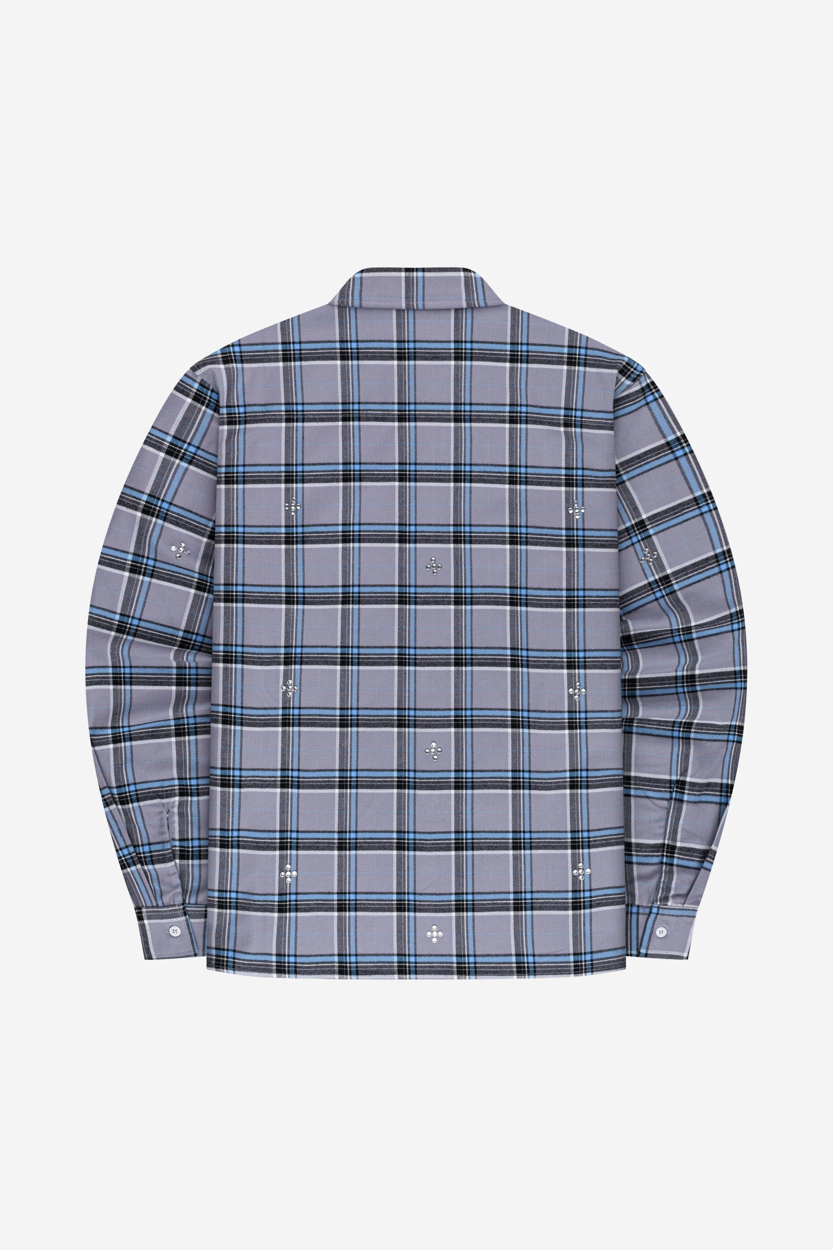 PLUS RHINESTONE FLANNEL BLUE