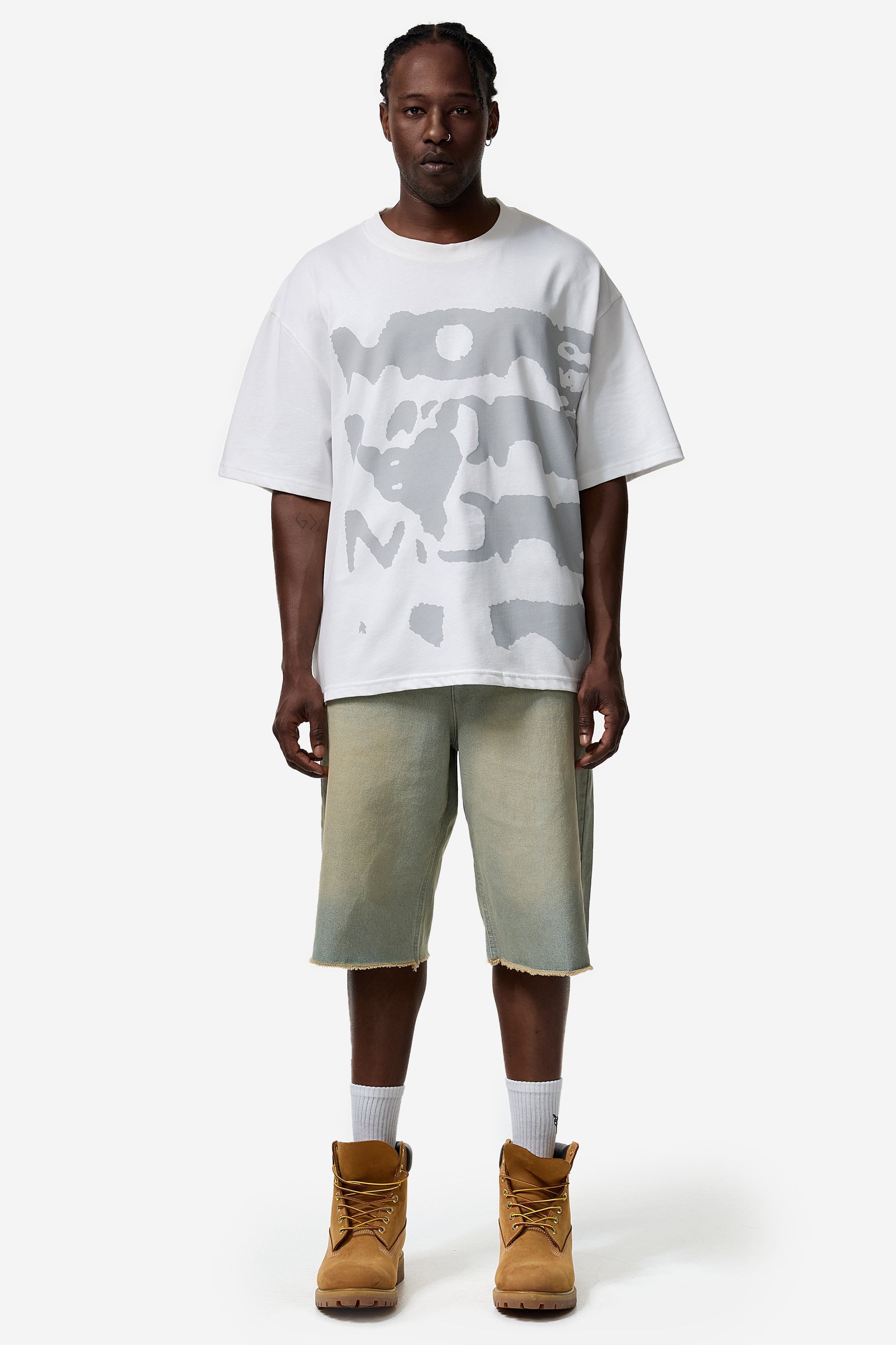 CASH PRINTED SHORTS BEIGE