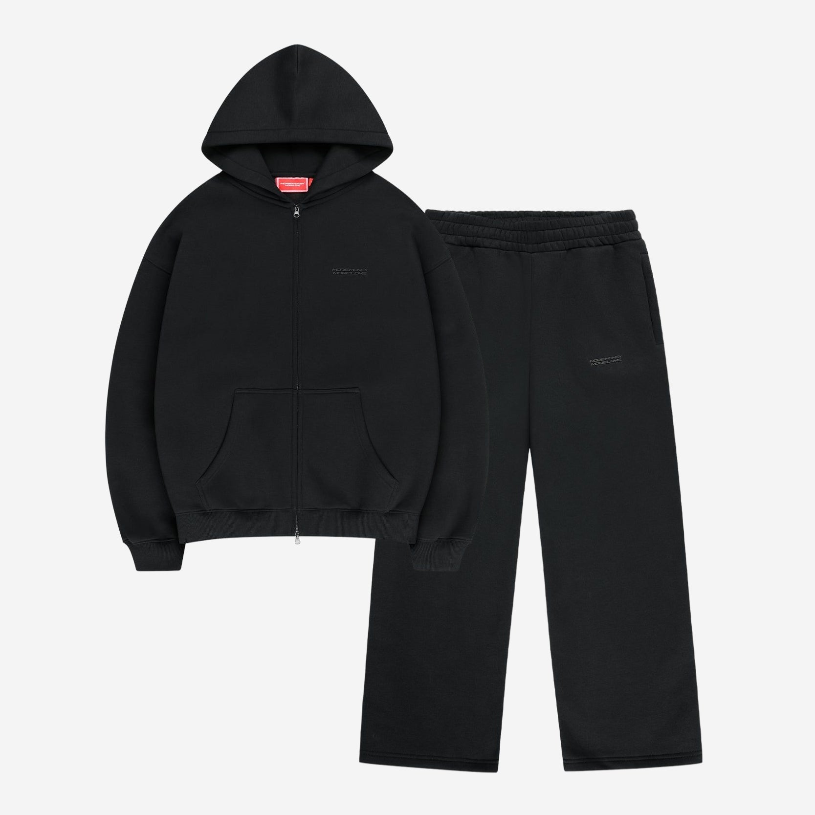 CLOUDS ZIP + JOGGER BLACK