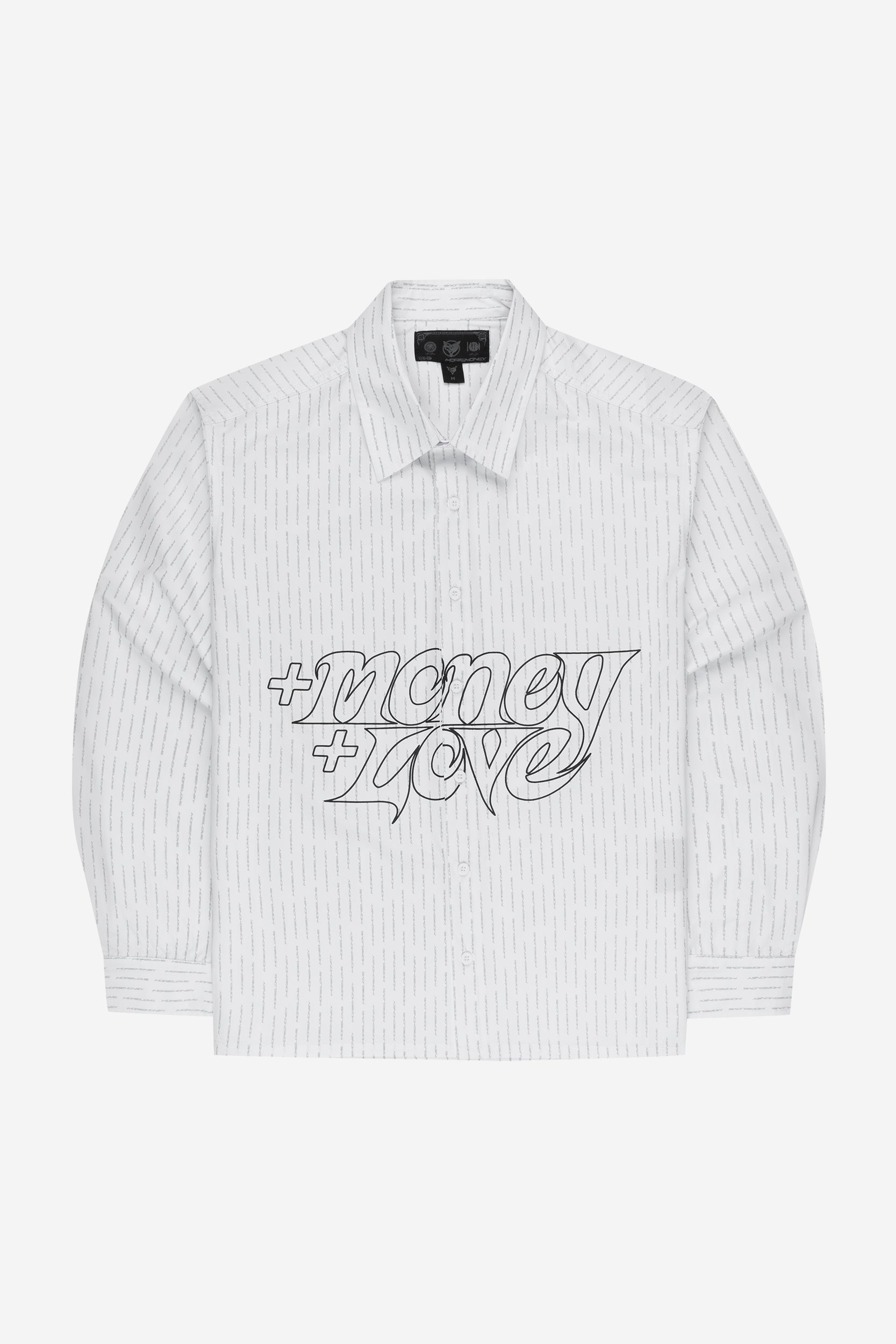 Women's Shirt Sequined Long Sleeve White