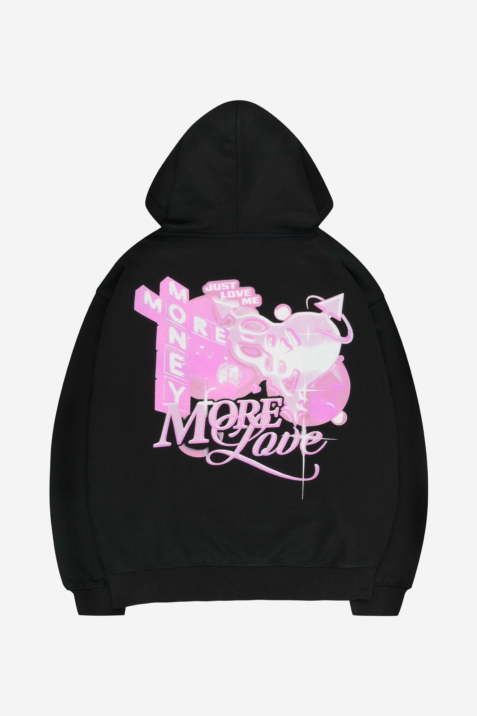 MORE LOVE HOODIE BLACK