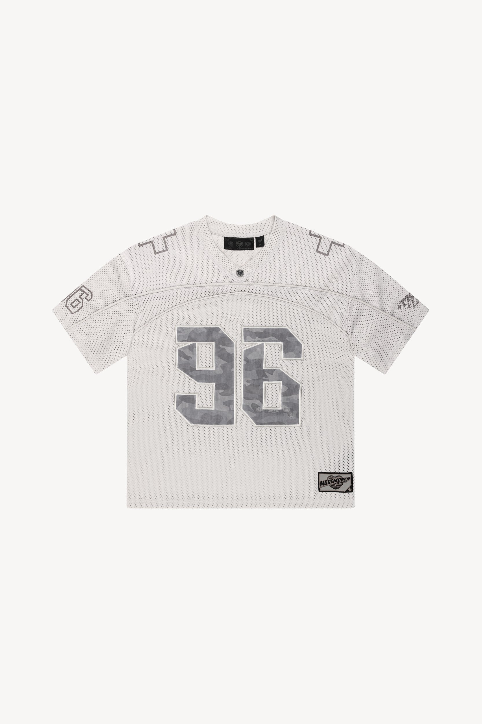 DISTINCTIVE DENIM WASHED MUD + PLUS MESH JERSEY GREY
