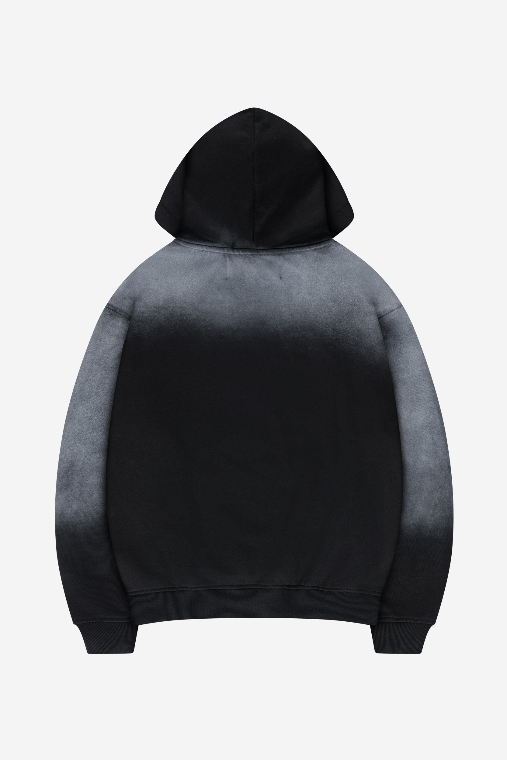 LOST BOND HOODIE BLACK SPRAY WASHED