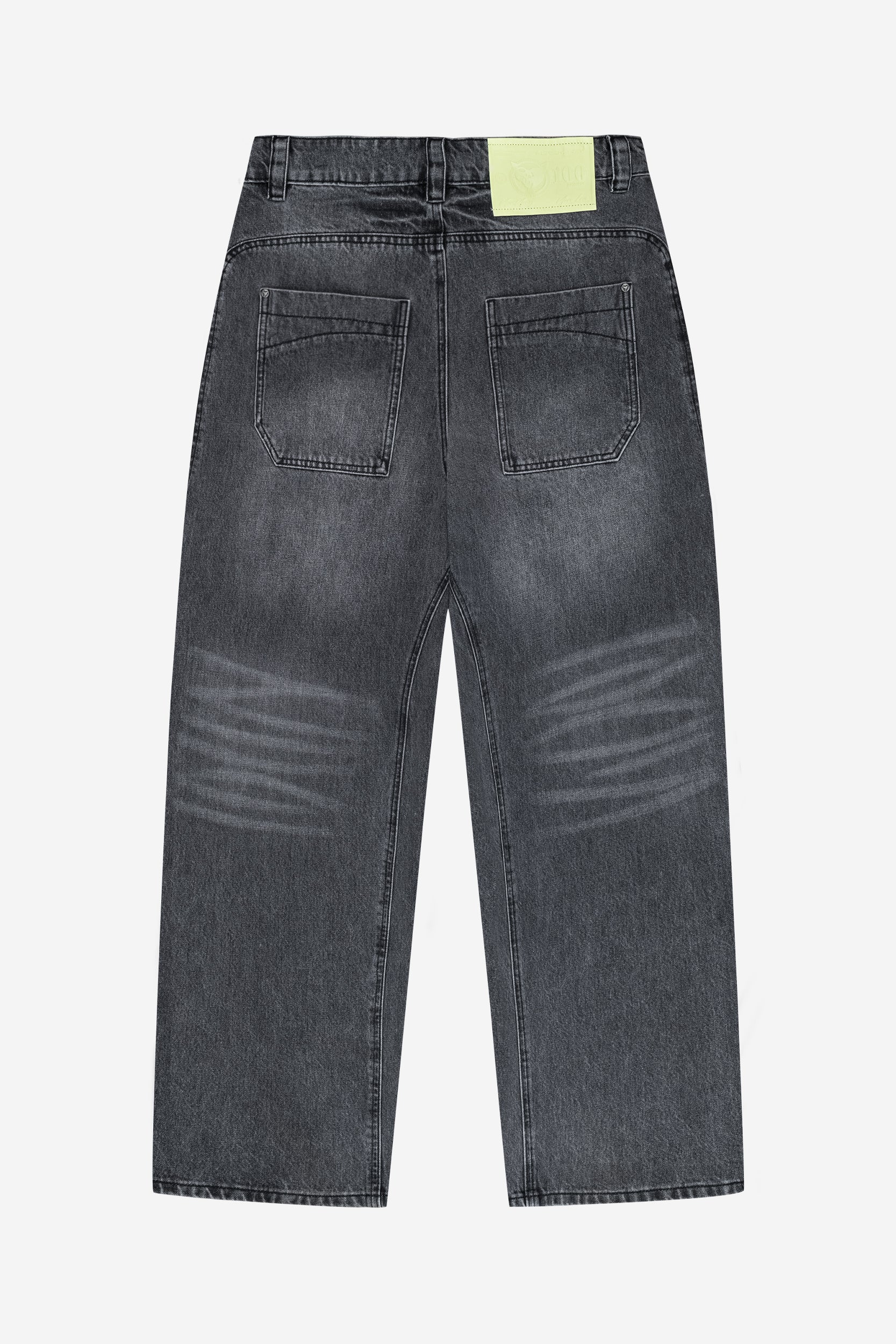 RIPPED DISTINCTIVE BAGY DENIM GRAY