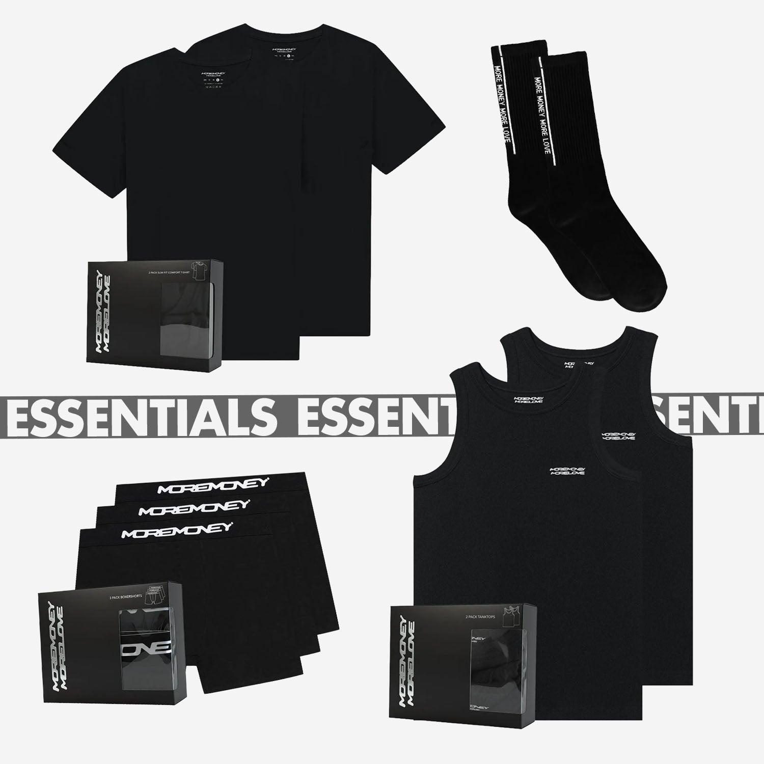 Essentials Pack ALL IN - Black (10 Pieces)