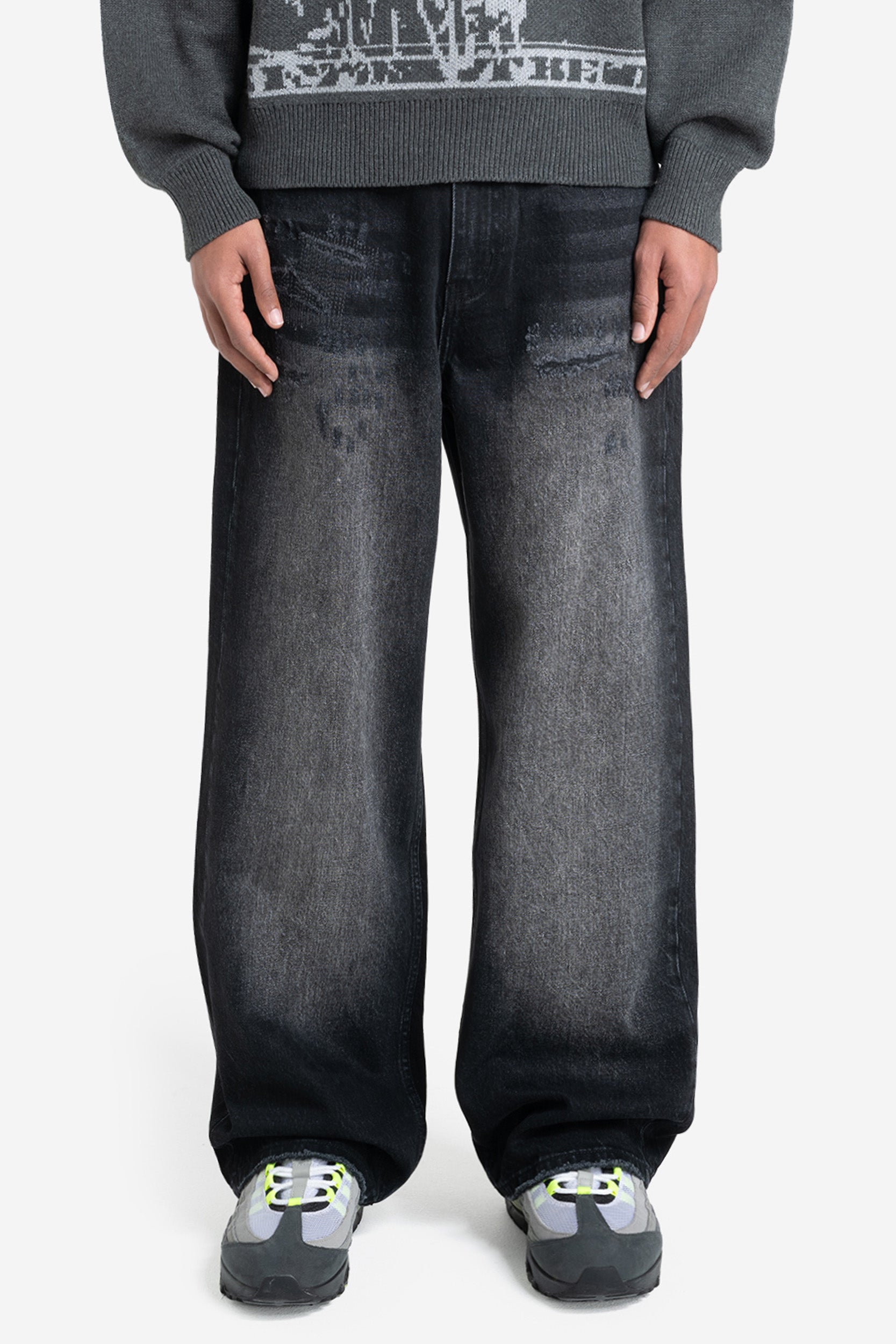 REPAIR DENIM BLACK IRON