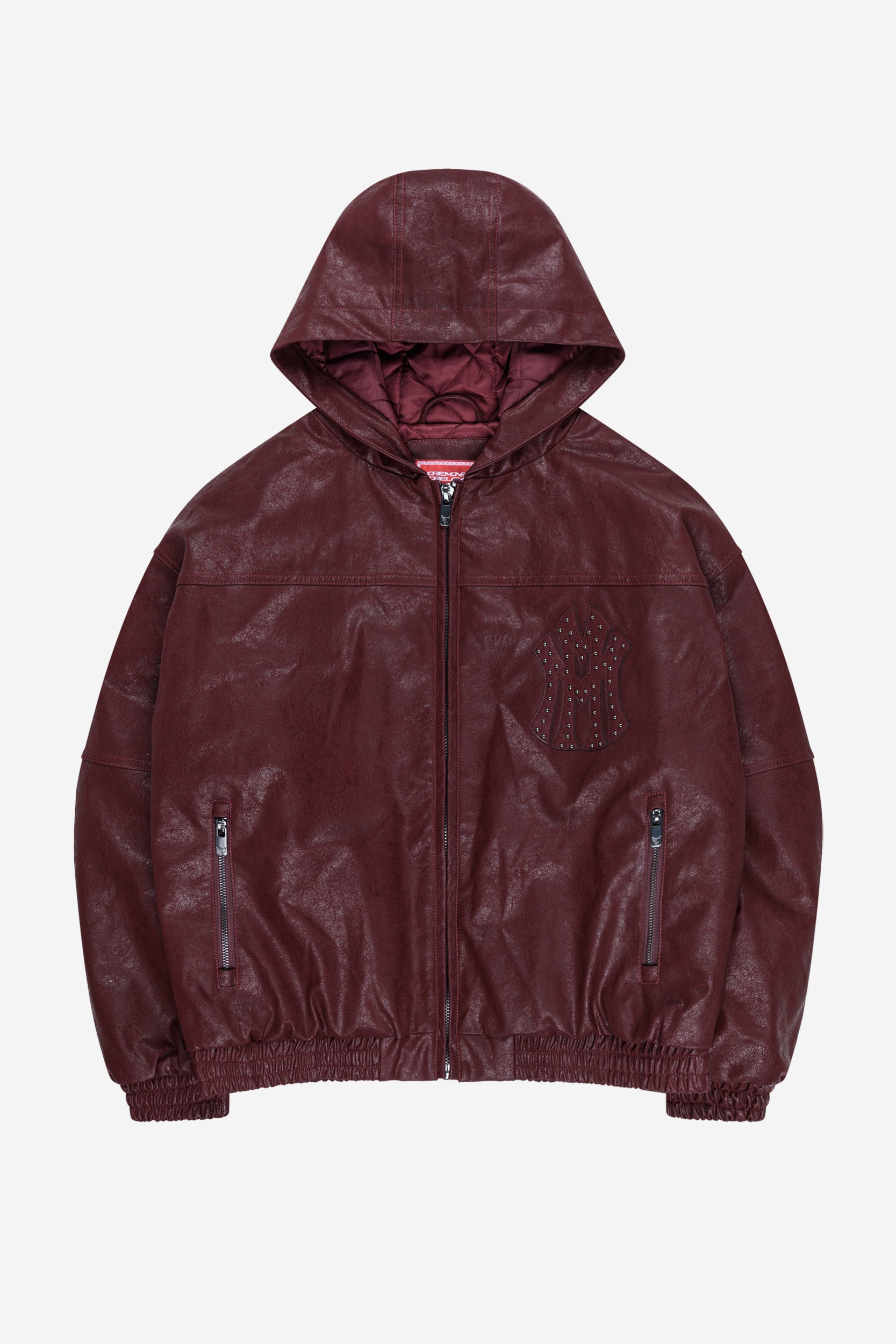 DA BIG M LEATHER JACKET RED