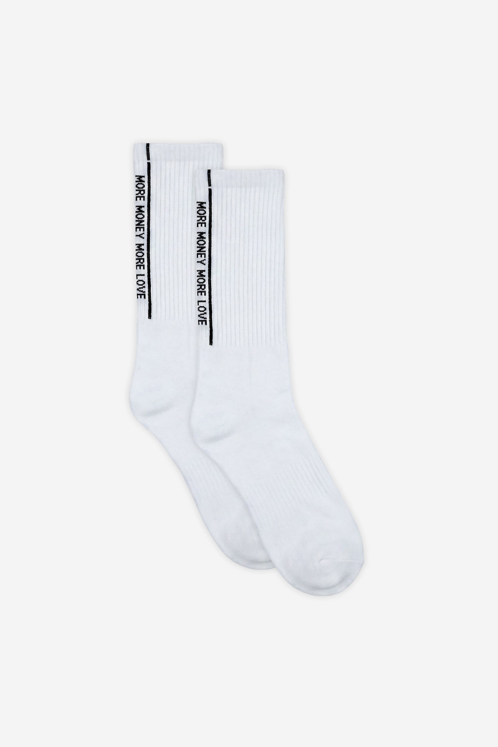 STRIPED SOCKS WHITE (3-PACK)