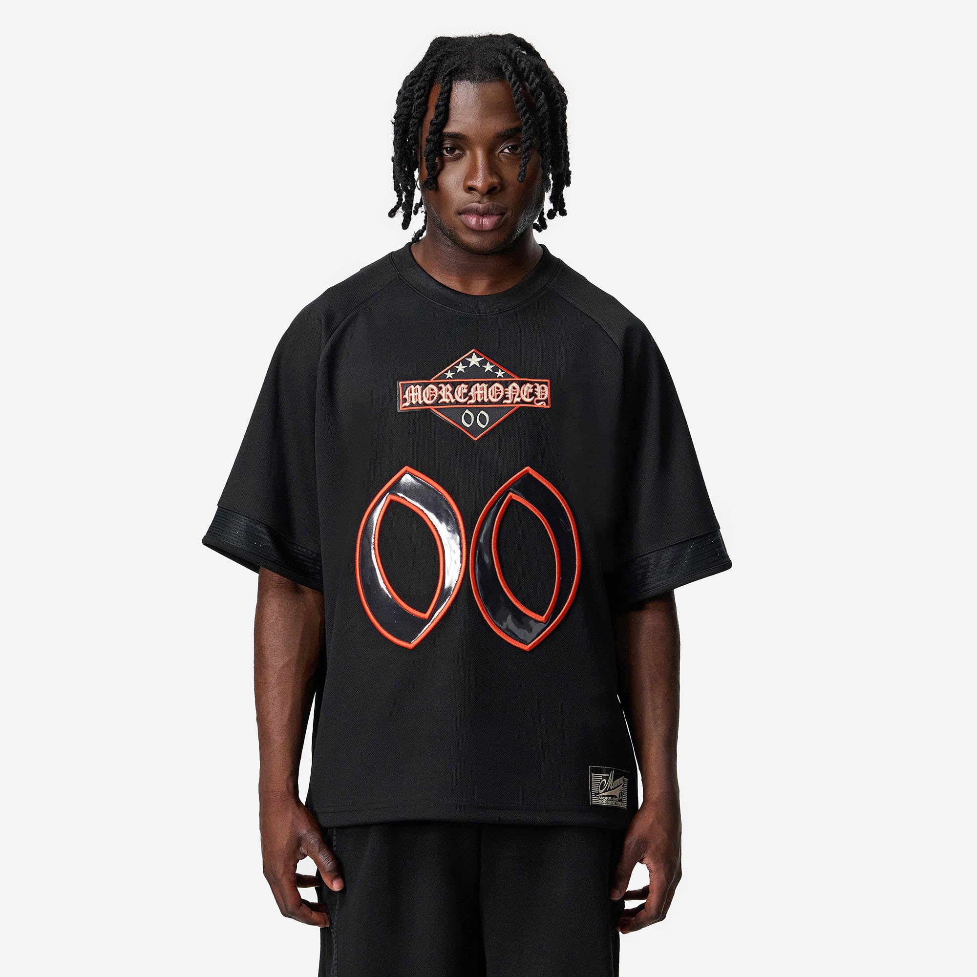MORE MONEY MESH JERSEY BLACK