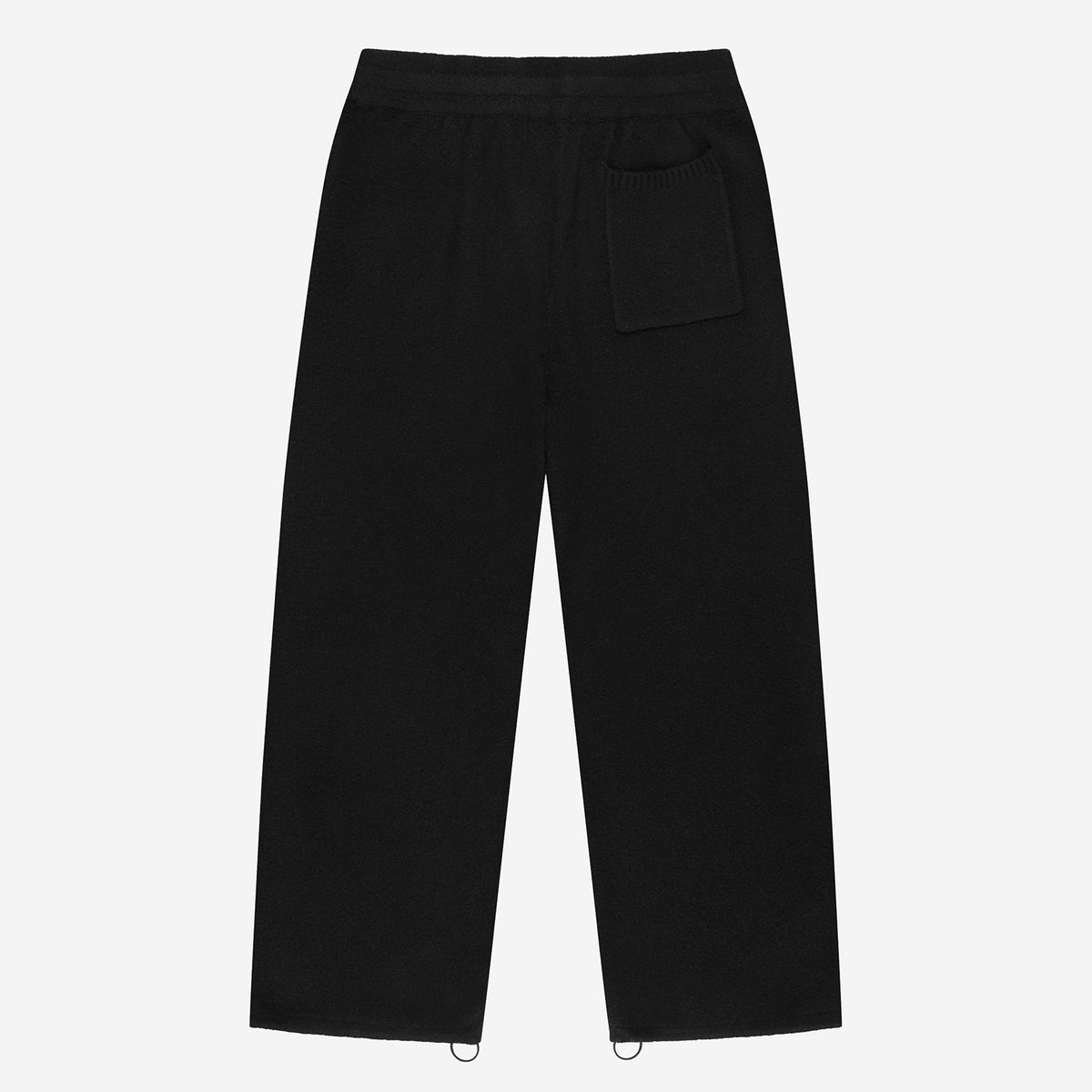 FUZZY KNIT JOGGER BLACK