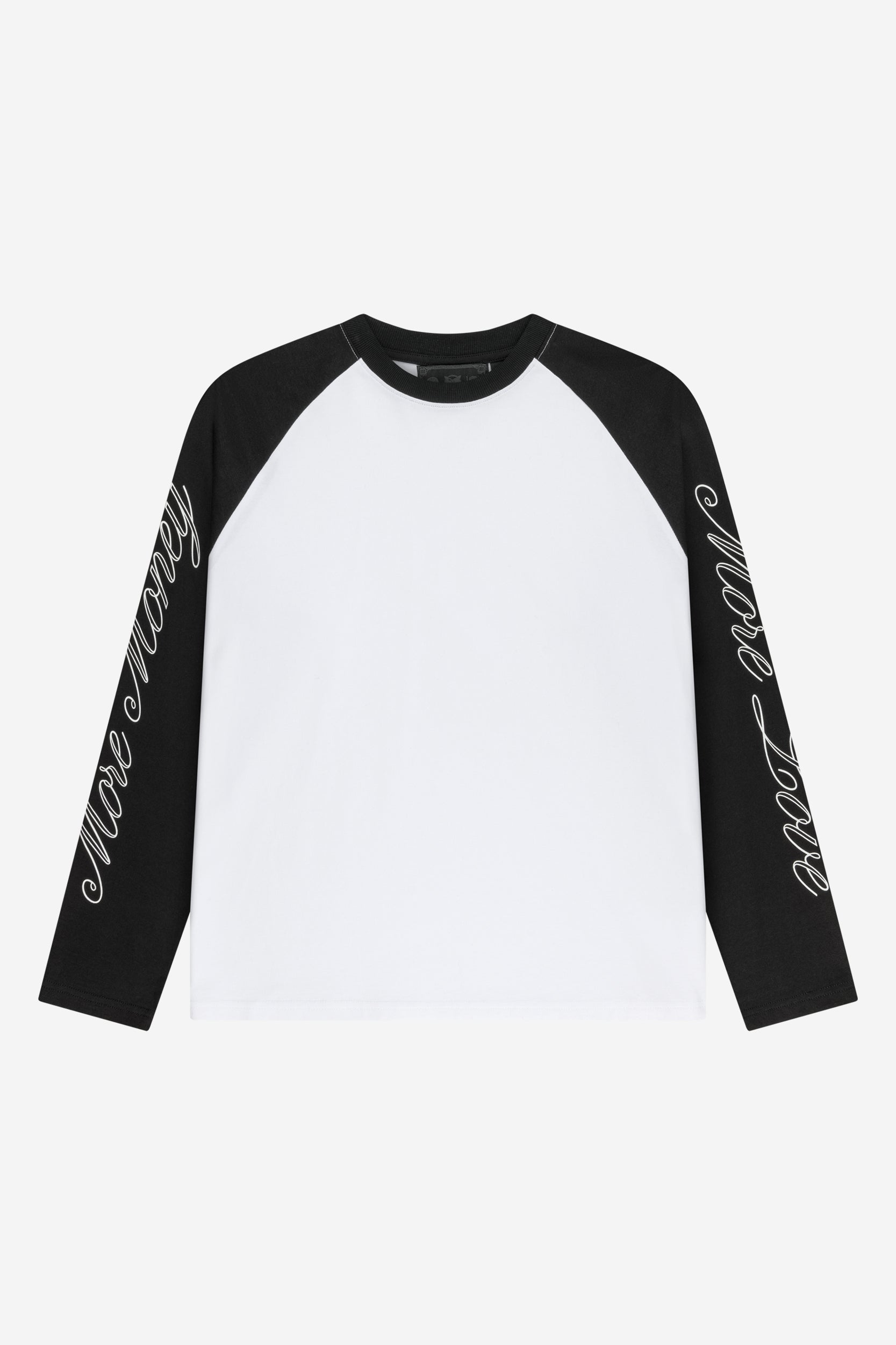 SCRIPT RAGLAN LONGSLEEVE BLACK