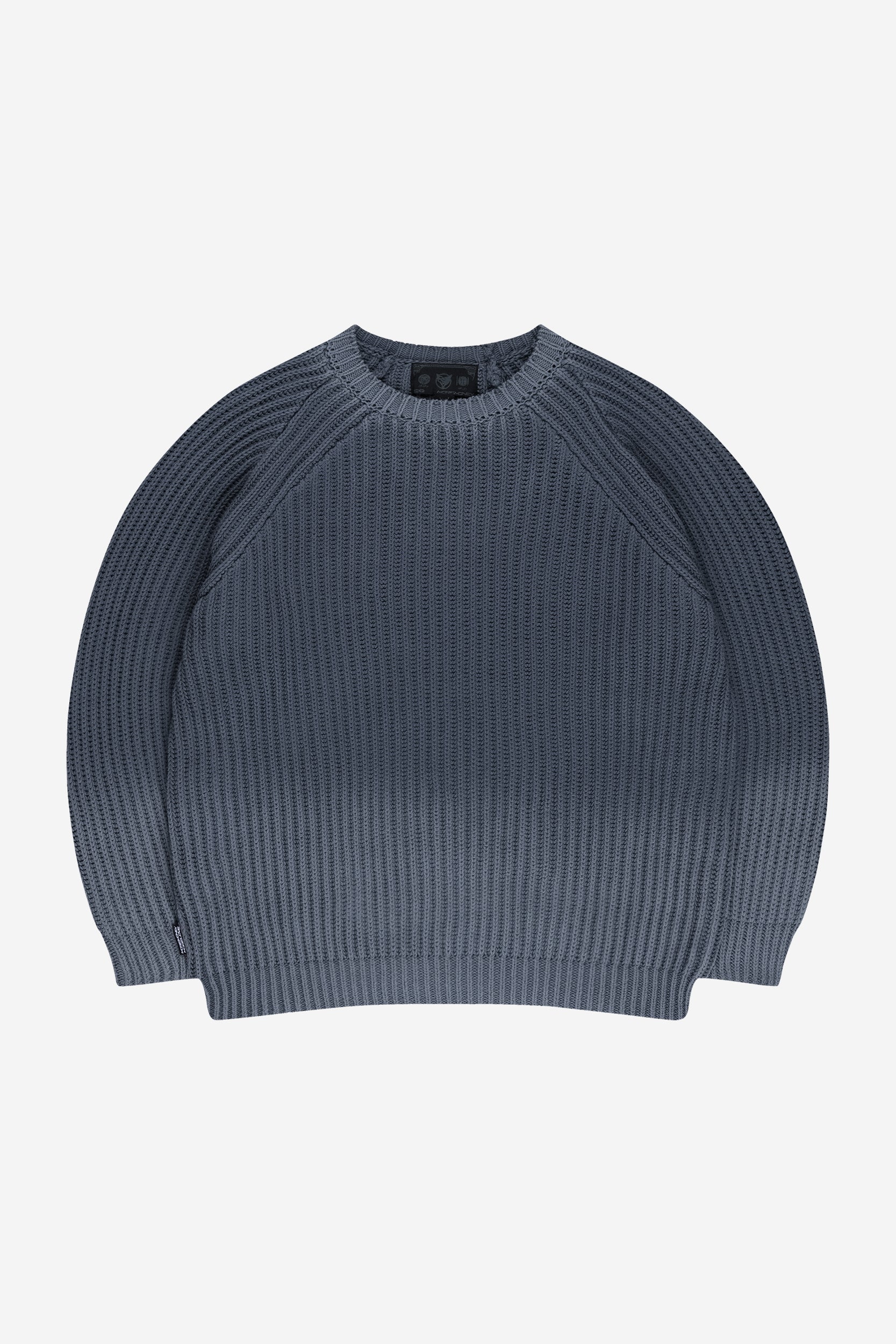 WASHED KNIT SWEATER ANTRACITE