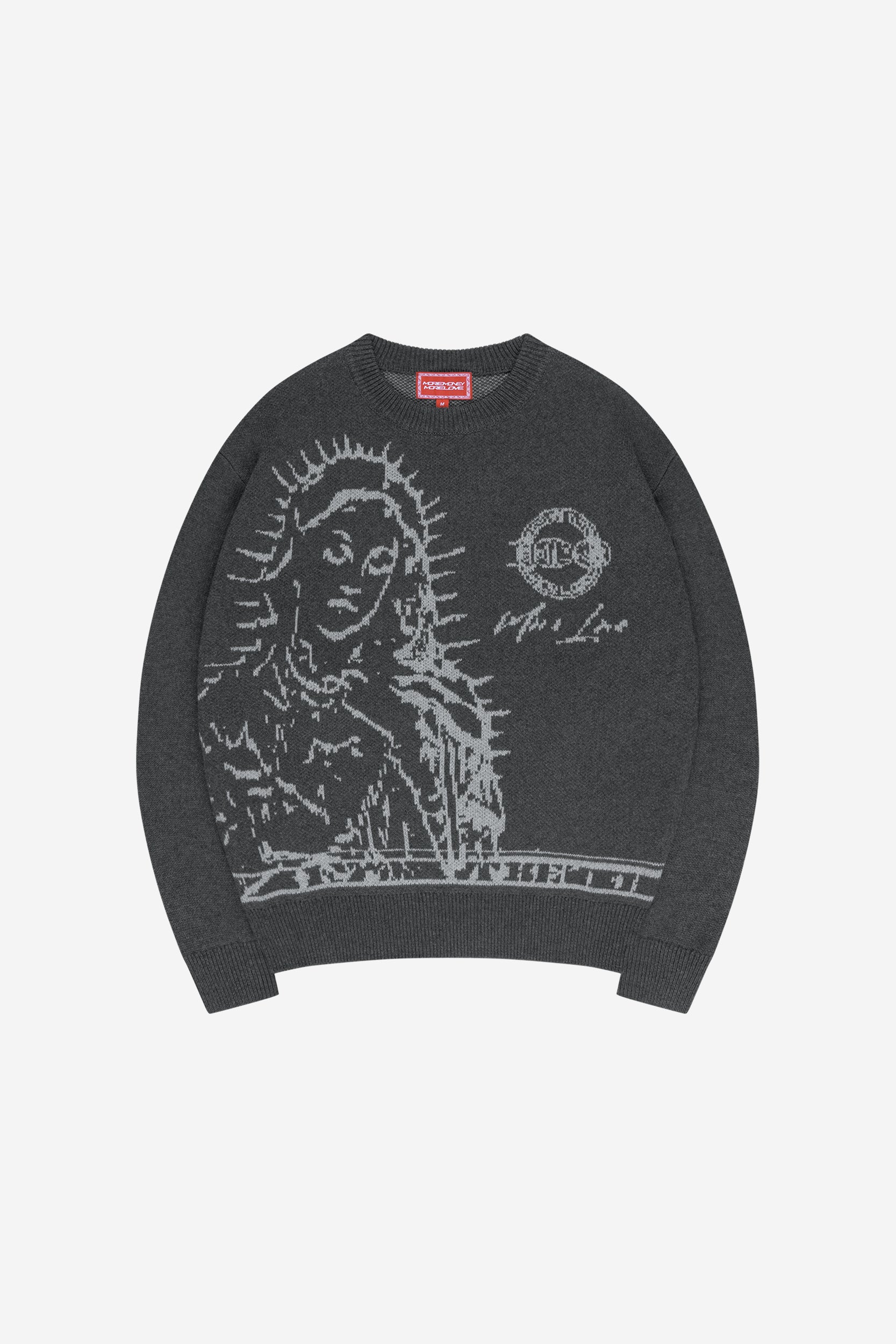 MORE BLESSINGS KNIT ANTHRACITE GREY
