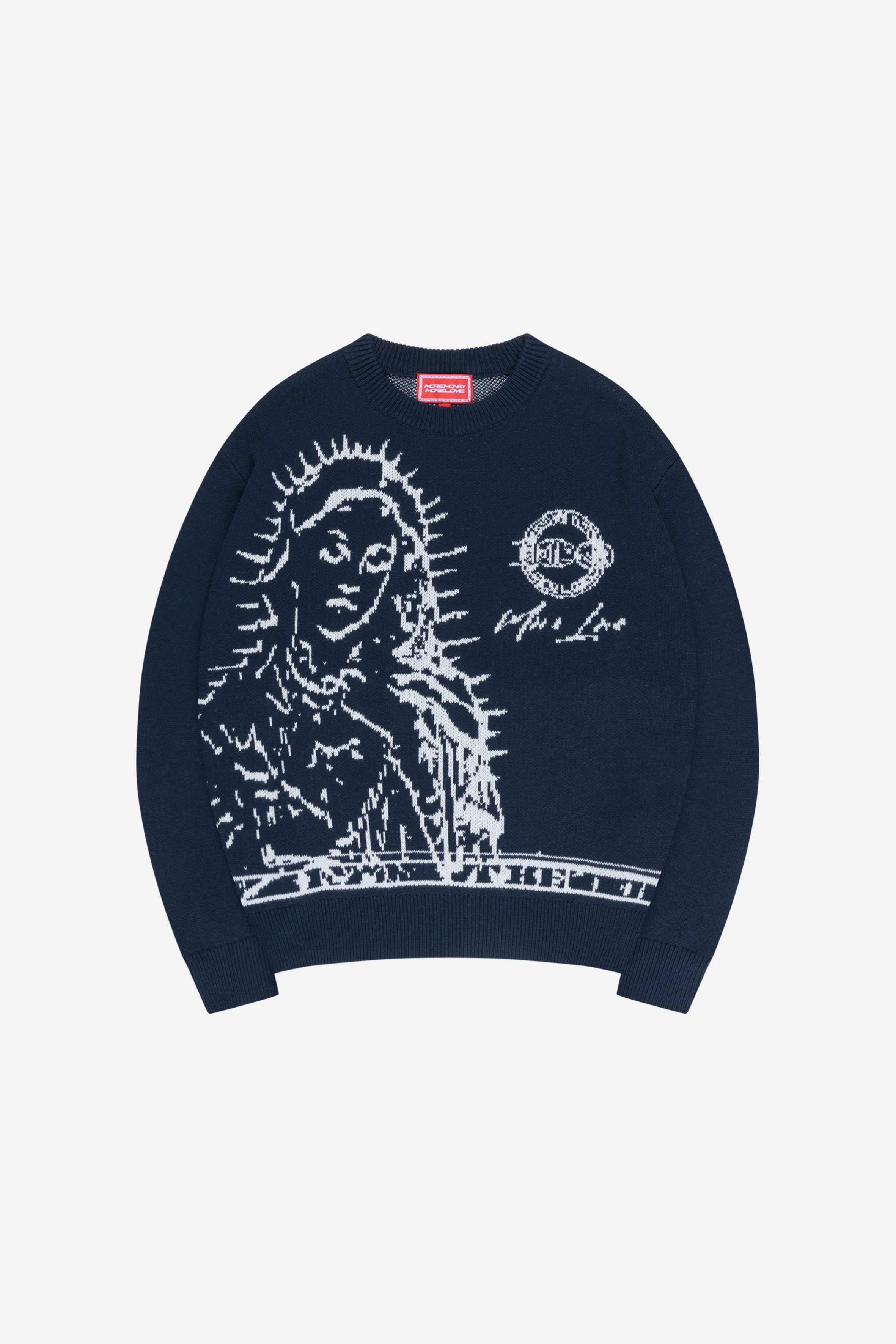 MORE BLESSINGS KNIT NAVY + UTILITY DENIM VINTAGE BLUE