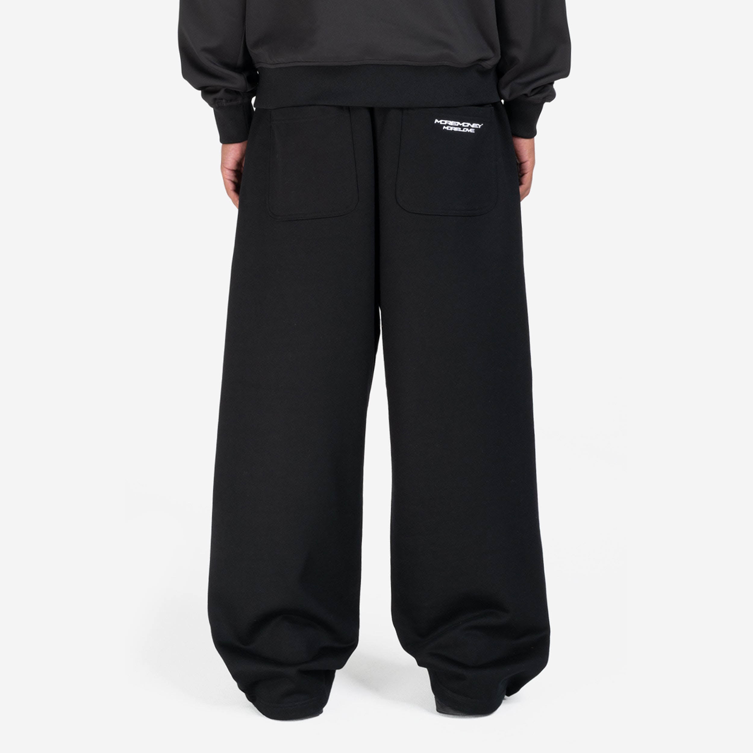 OPEN LEG JOGGER BLACK