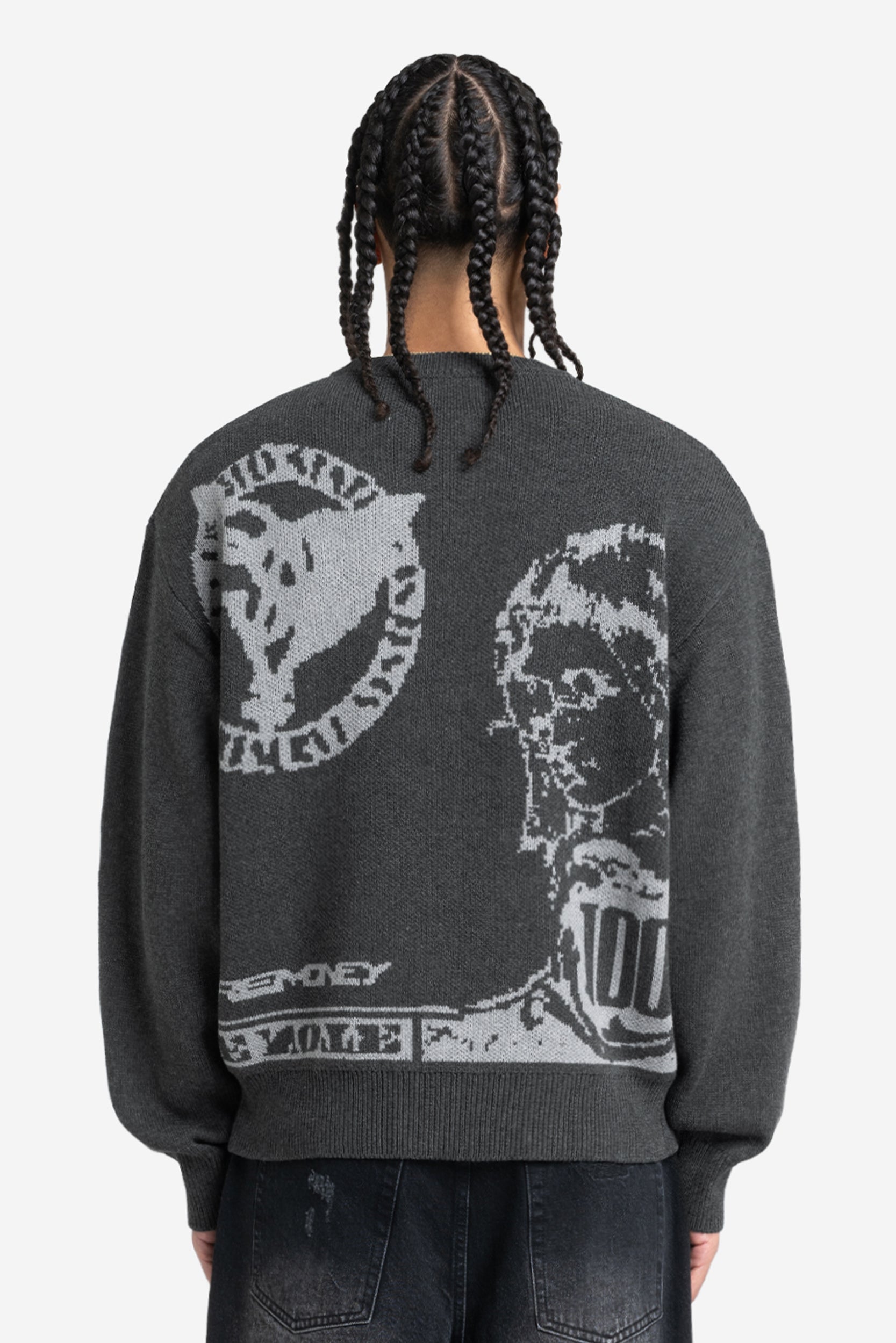 MORE BLESSINGS KNIT ANTHRACITE GREY