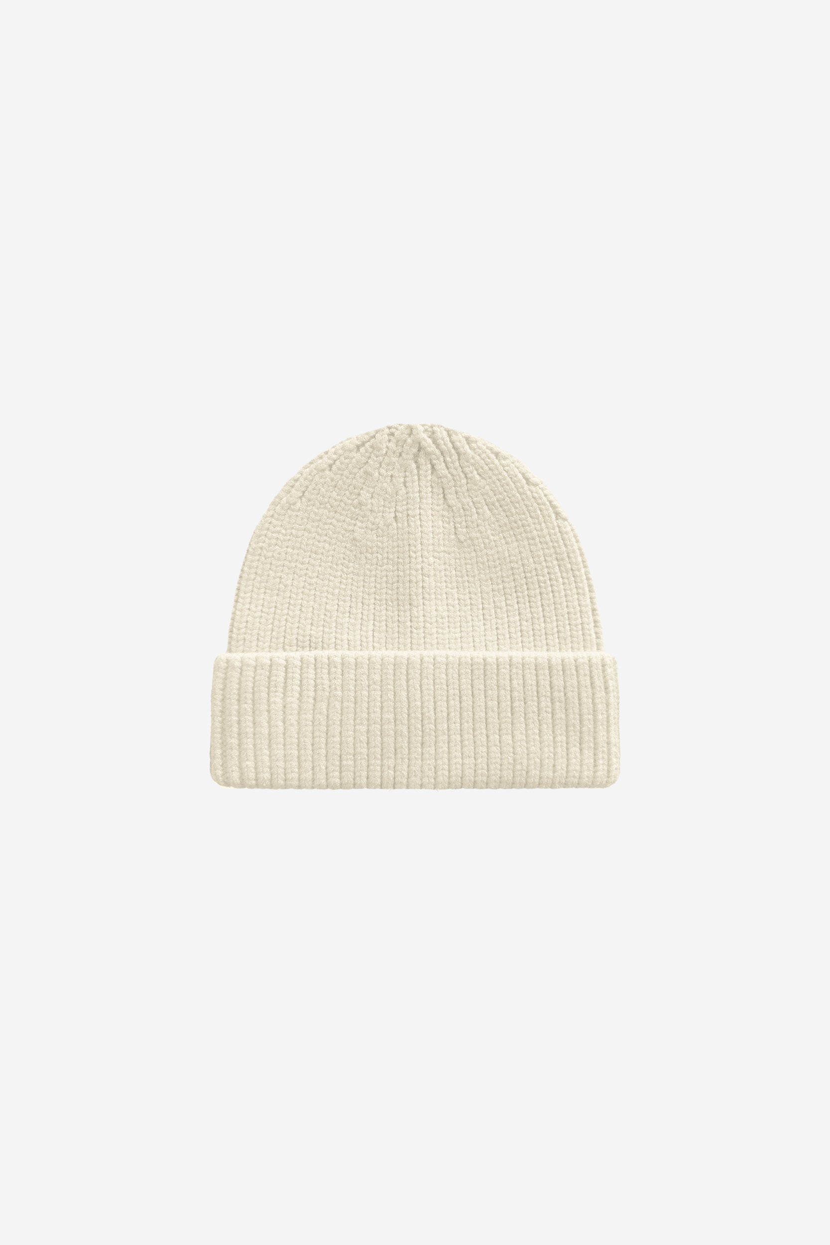 RIB KNIT BEANIE CREAM