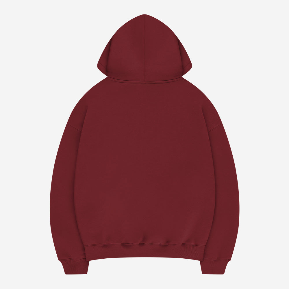 CLOUDS HOODIE BORDEAUX