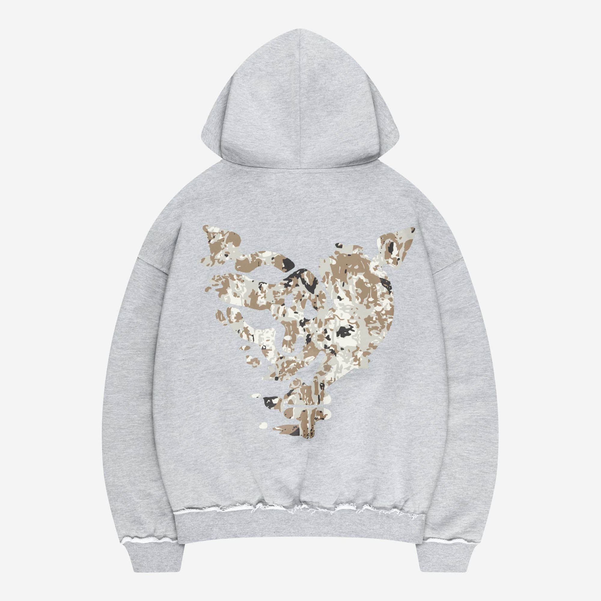 MONEY CALLING FLATLOOK HOODIE GRAY MELANGE