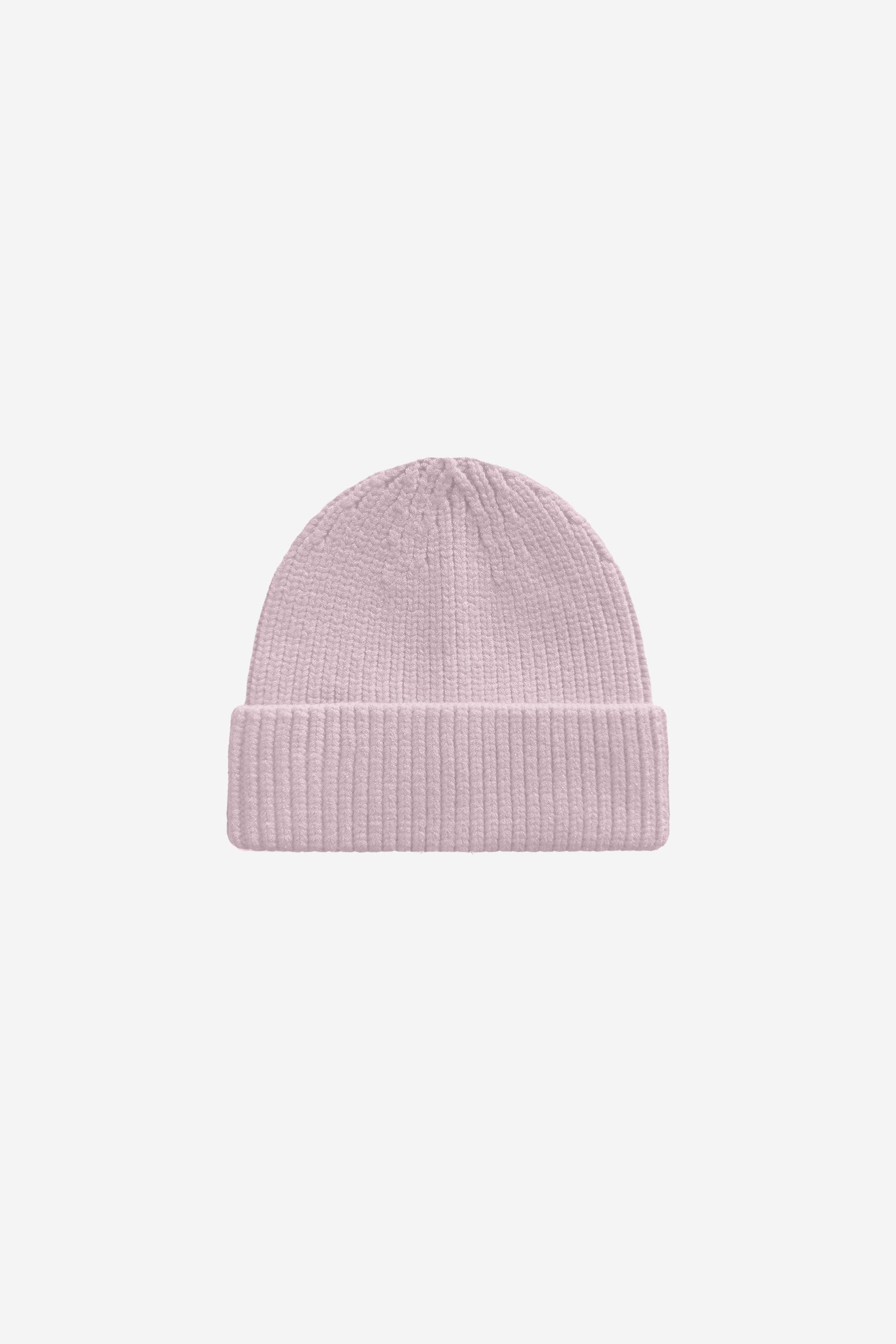 RIB KNIT BEANIE PINK