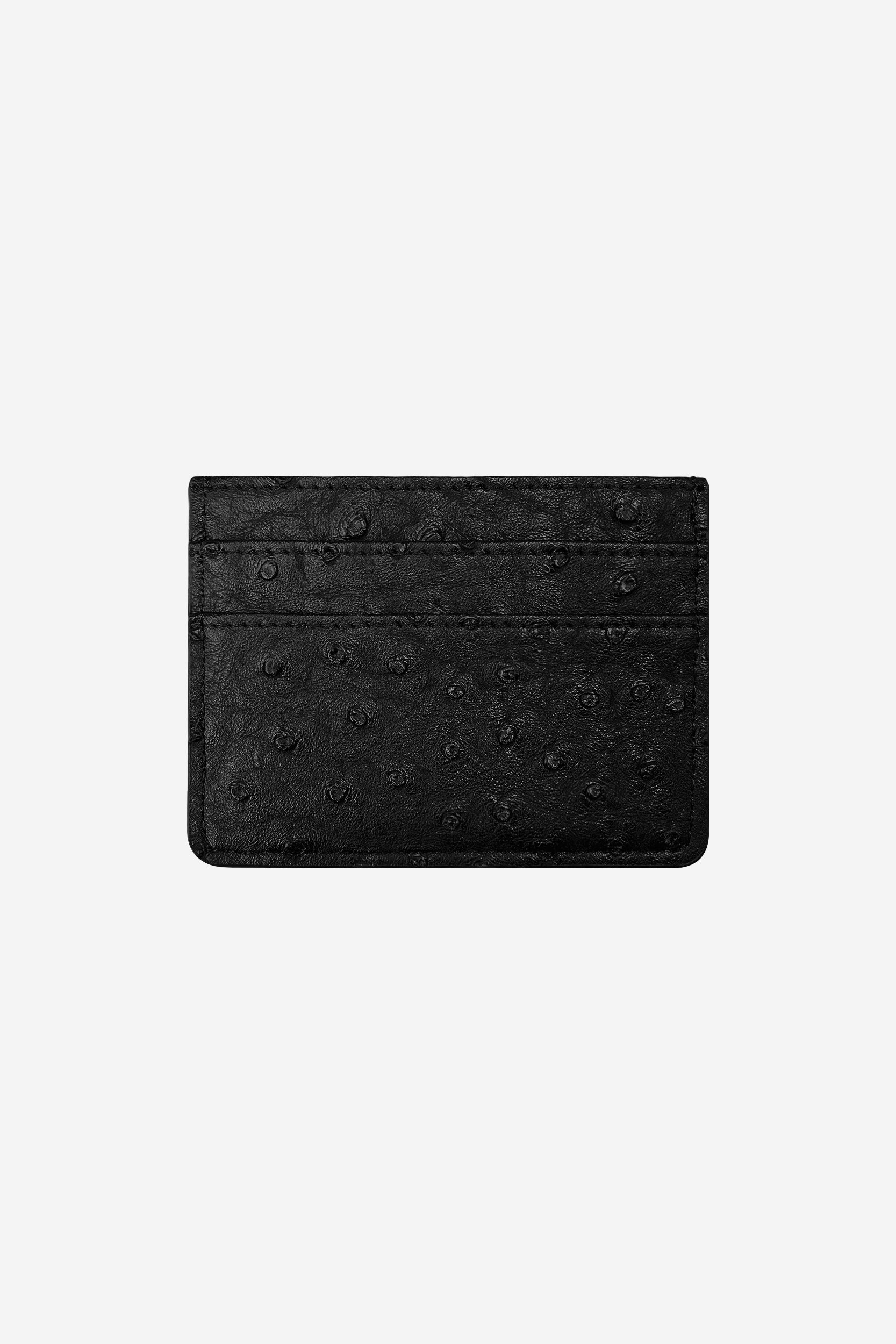 MM CARDHOLDER OSTRICH BLACK