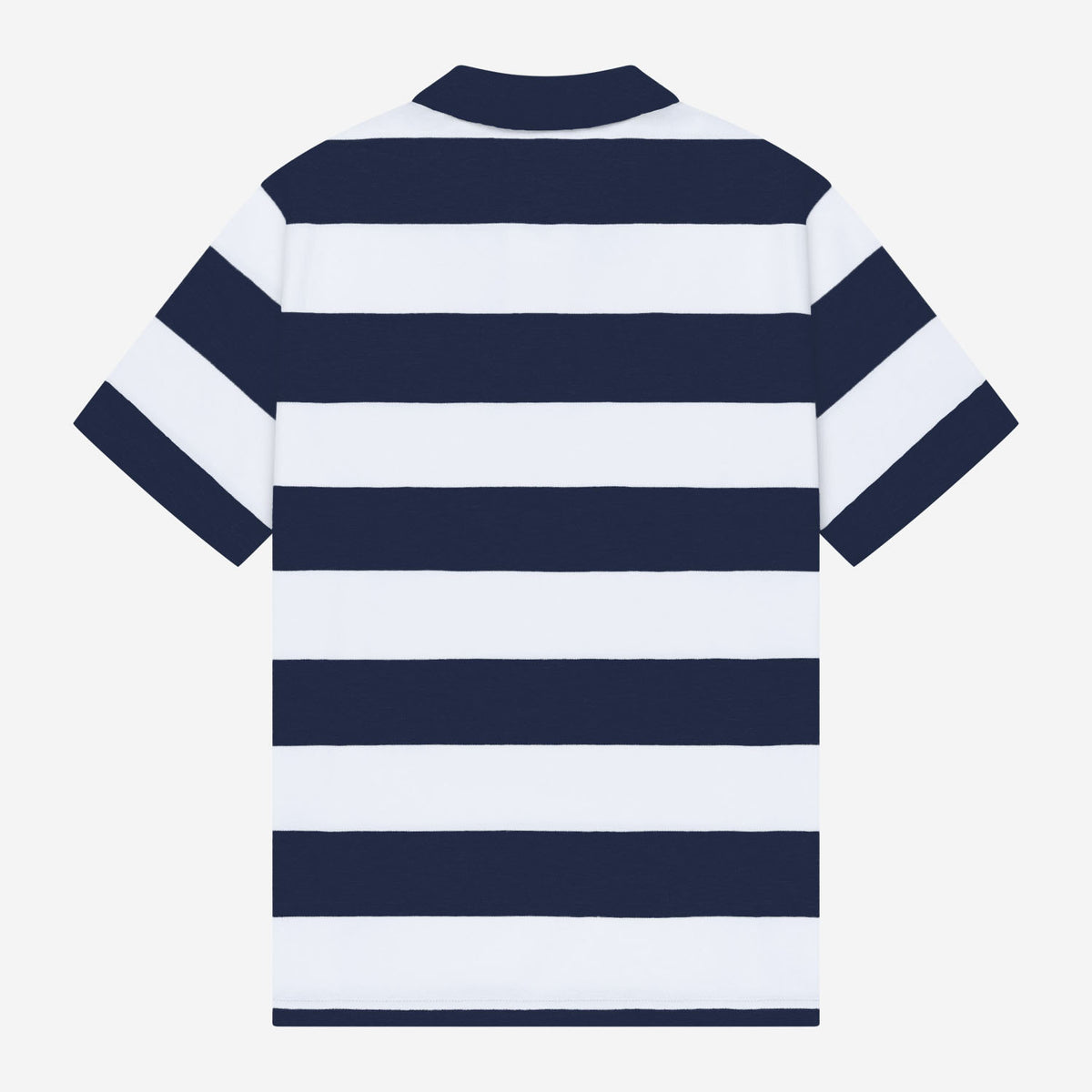 STRIPED POLO SHIRT NAVY