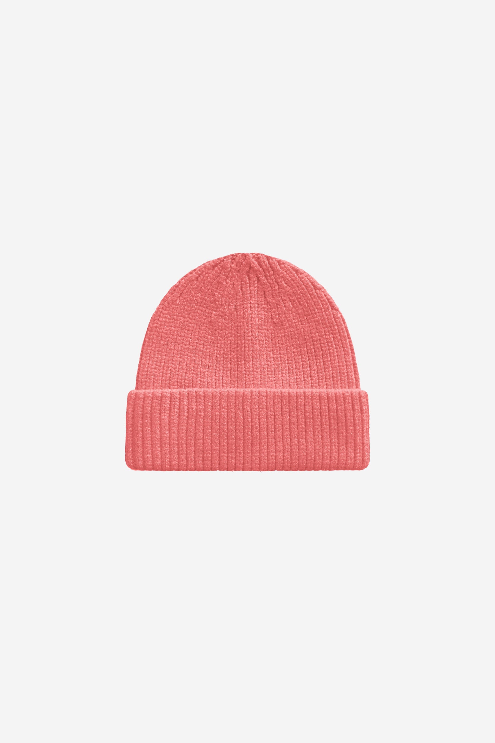 RIB KNIT BEANIE ORANGE