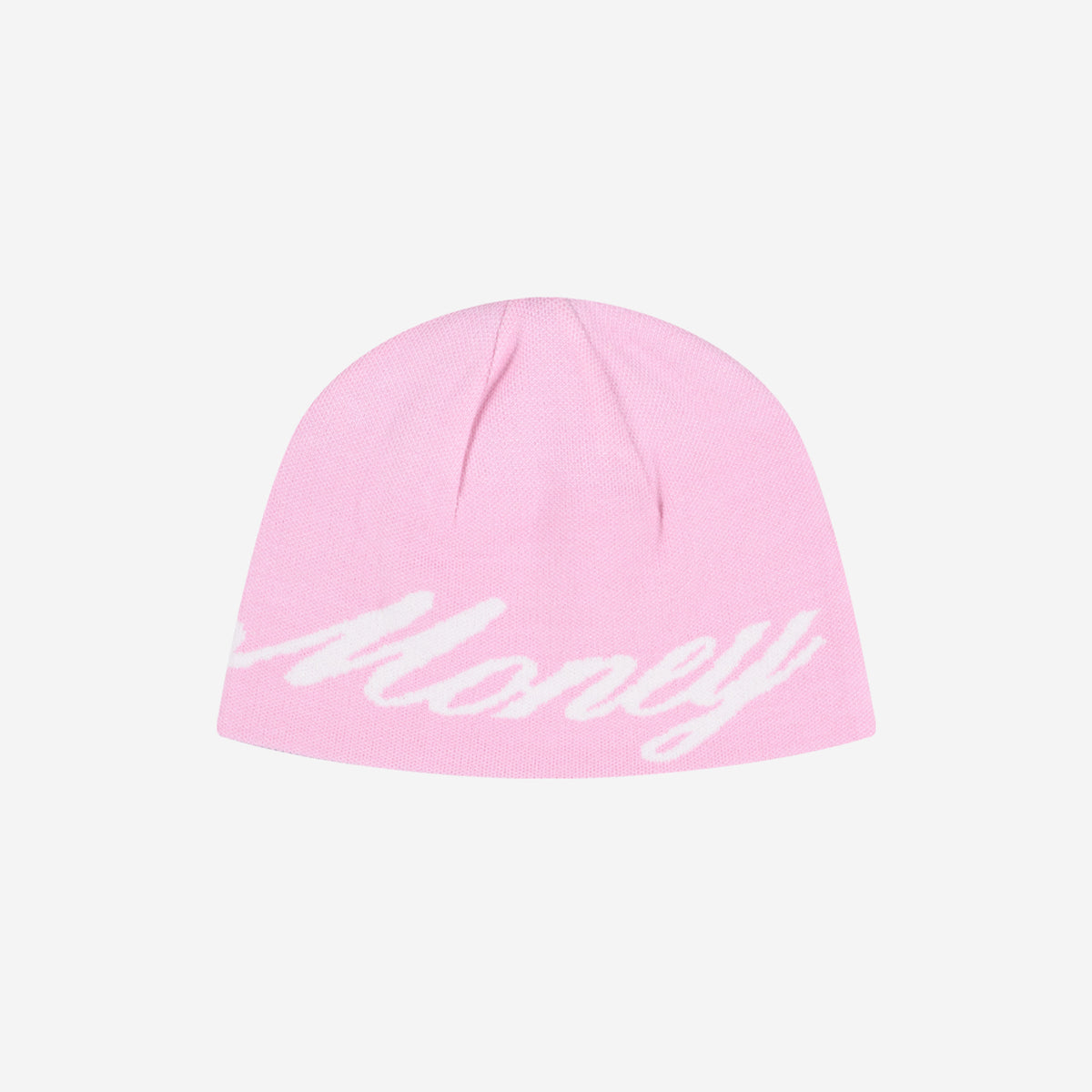 REVERSIBLE MORE MONEY MORE LOVE BEANIE PINK/NAVY