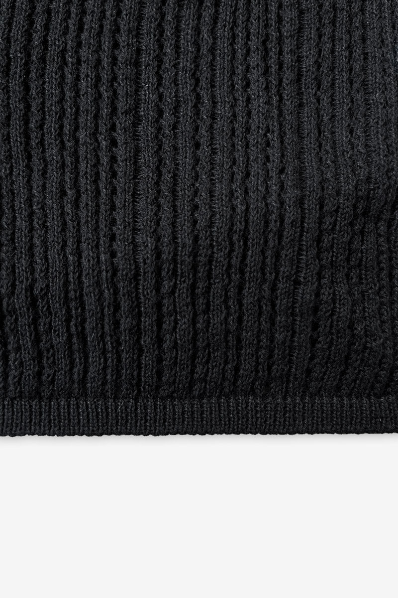 KNIT TEE JERSEY BLACK