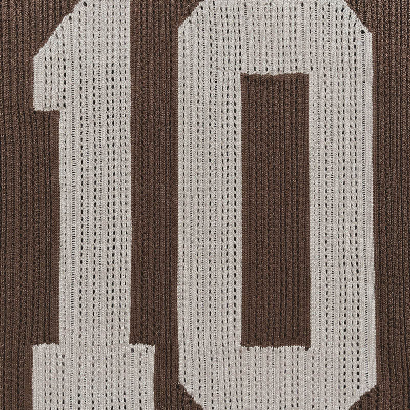 KNIT TEE JERSEY BROWN