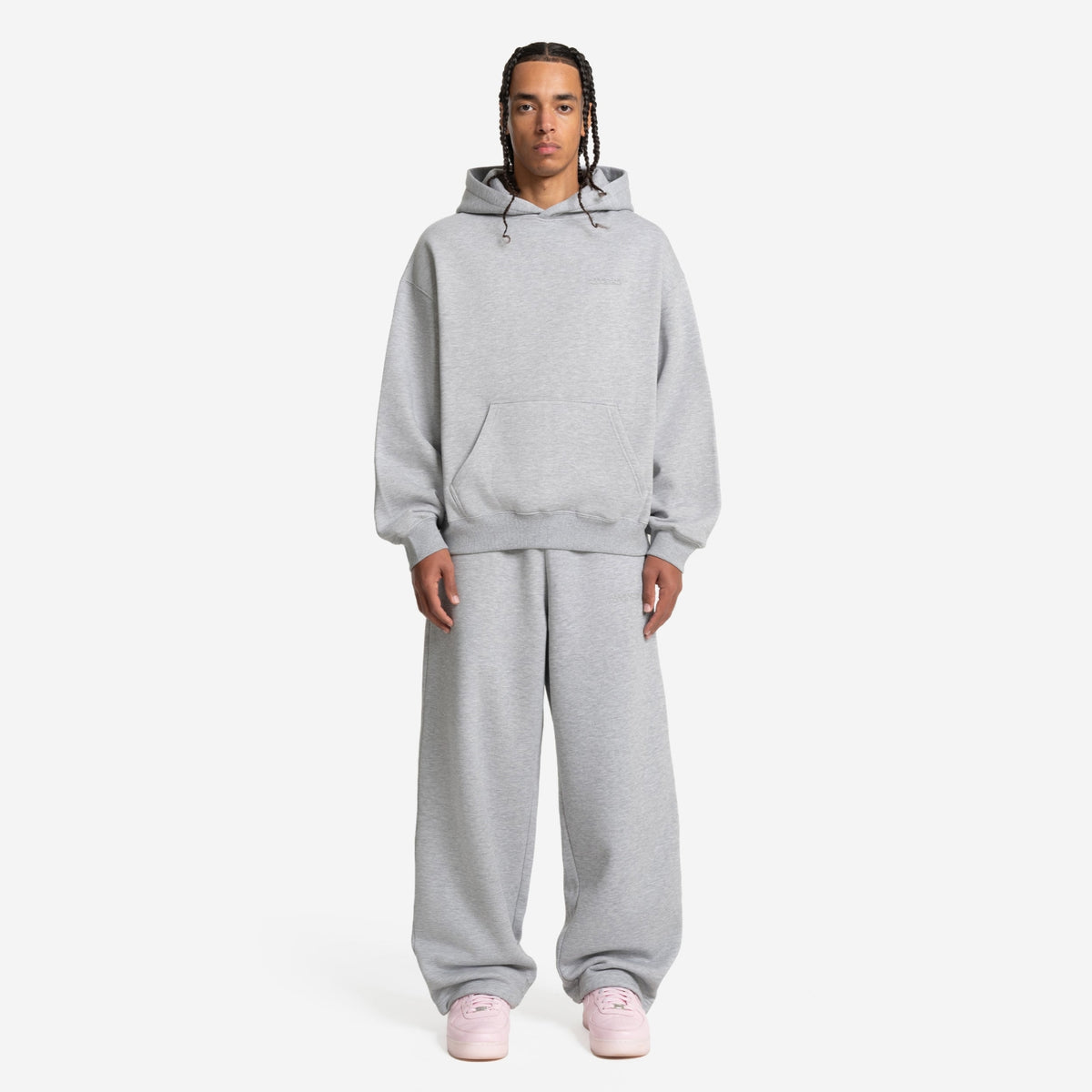 CLOUDS HOODIE + JOGGER GREY MELANGE