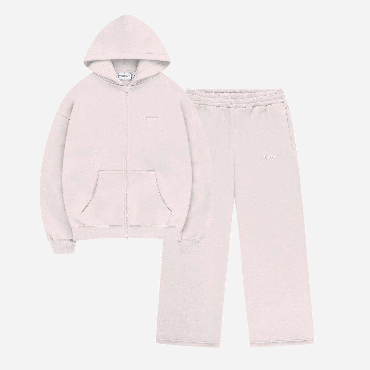 CLOUDS ZIP + JOGGER PINK