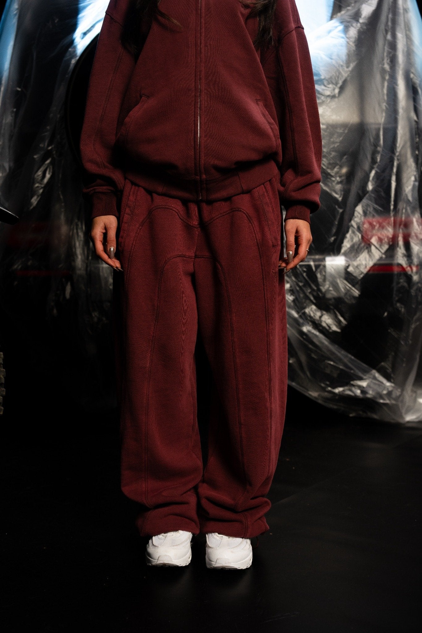 STACKS JOGGERS RED STONE WASHED