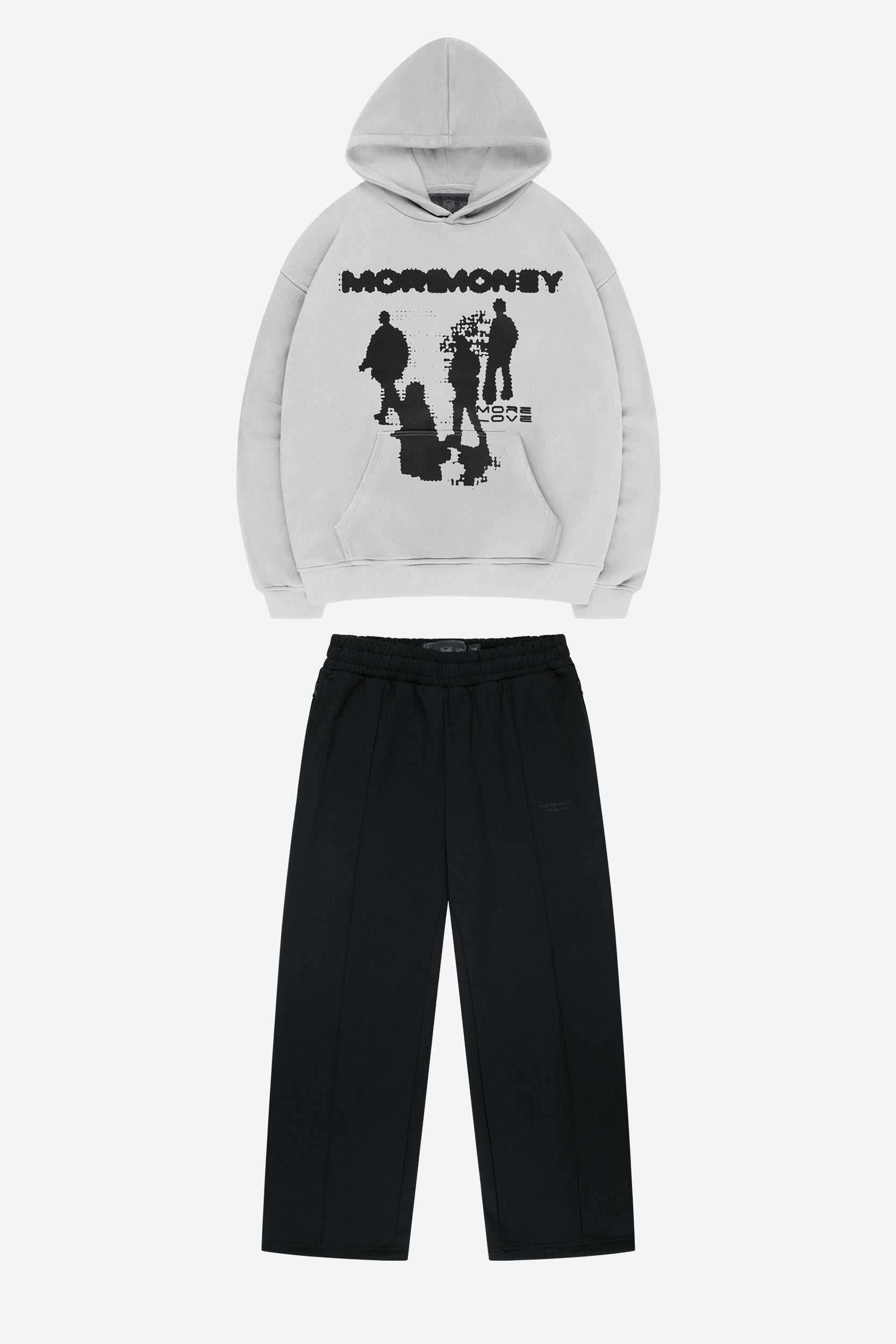 CONNECTIVITY HOODIE GREY + BASE JOGGER BLACK