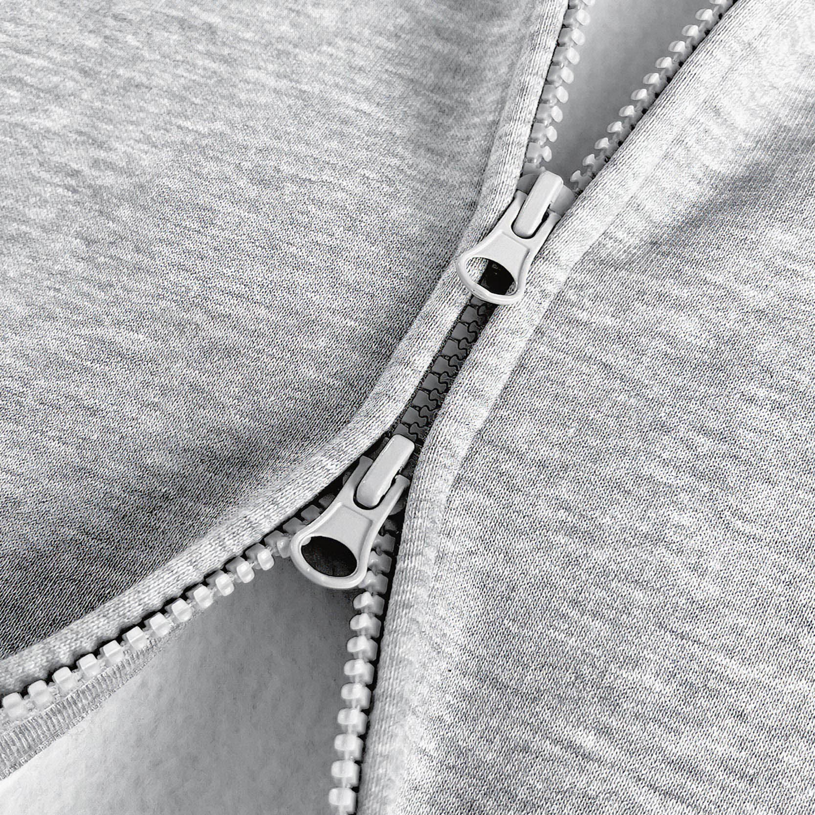 CLOUDS ZIP GREY MELANGE