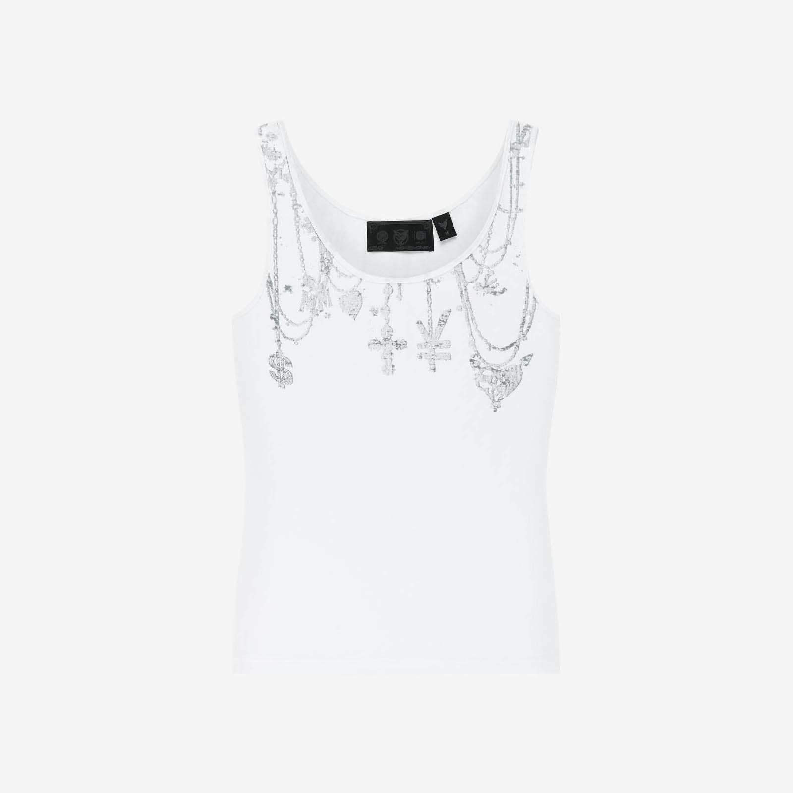 CHAINS GIRLS TOP WHITE