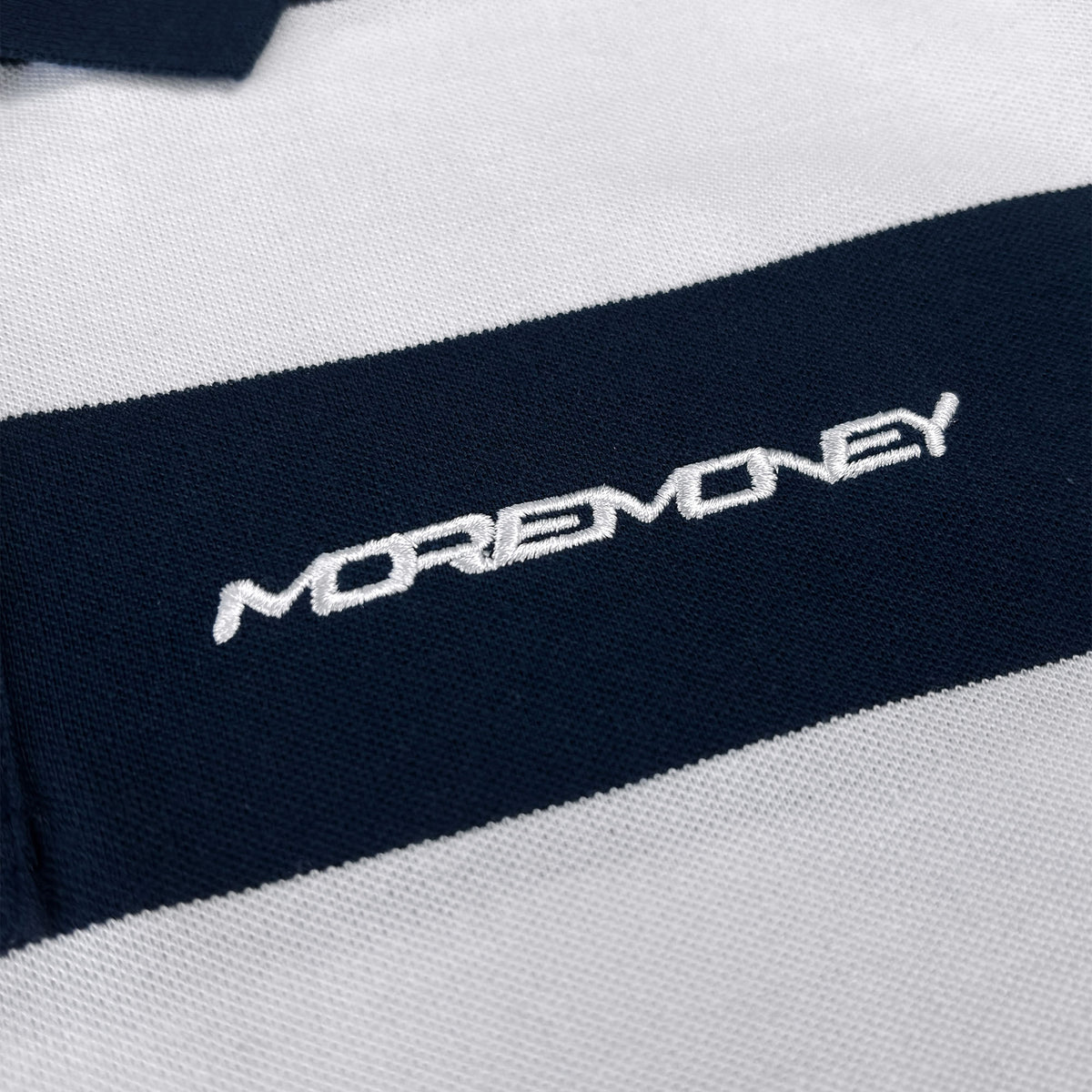STRIPED POLO SHIRT NAVY