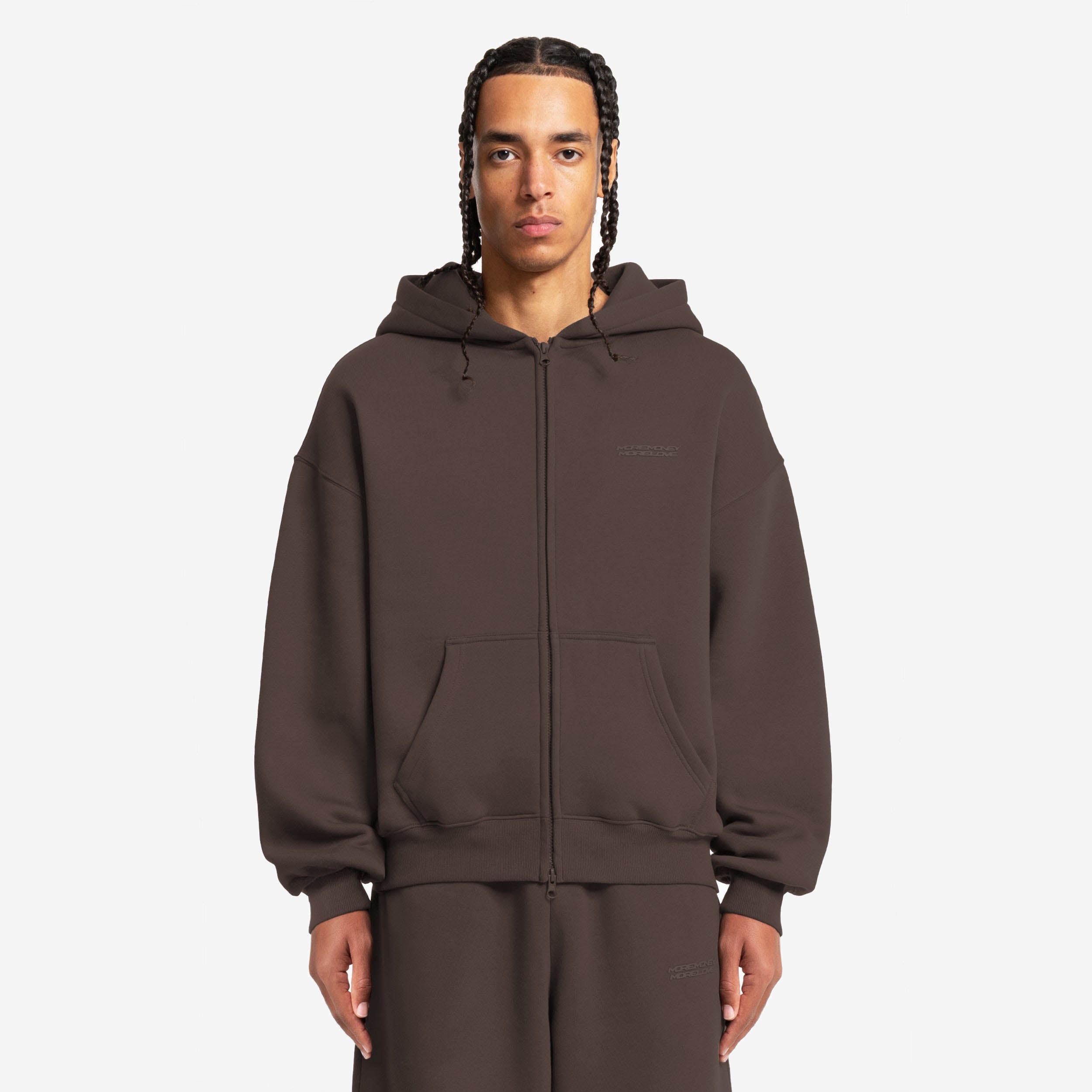 CLOUDS ZIP BROWN